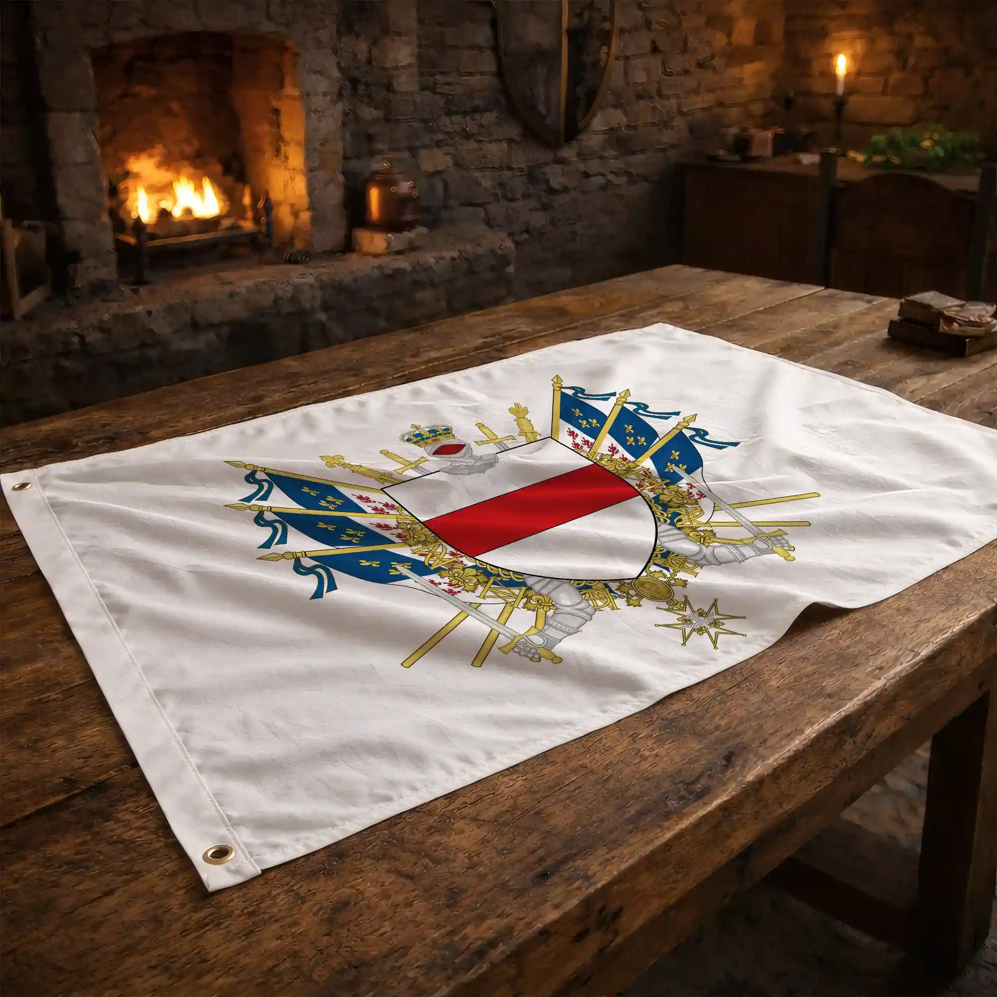 Drapeau - Blason de Noyon - Image 2