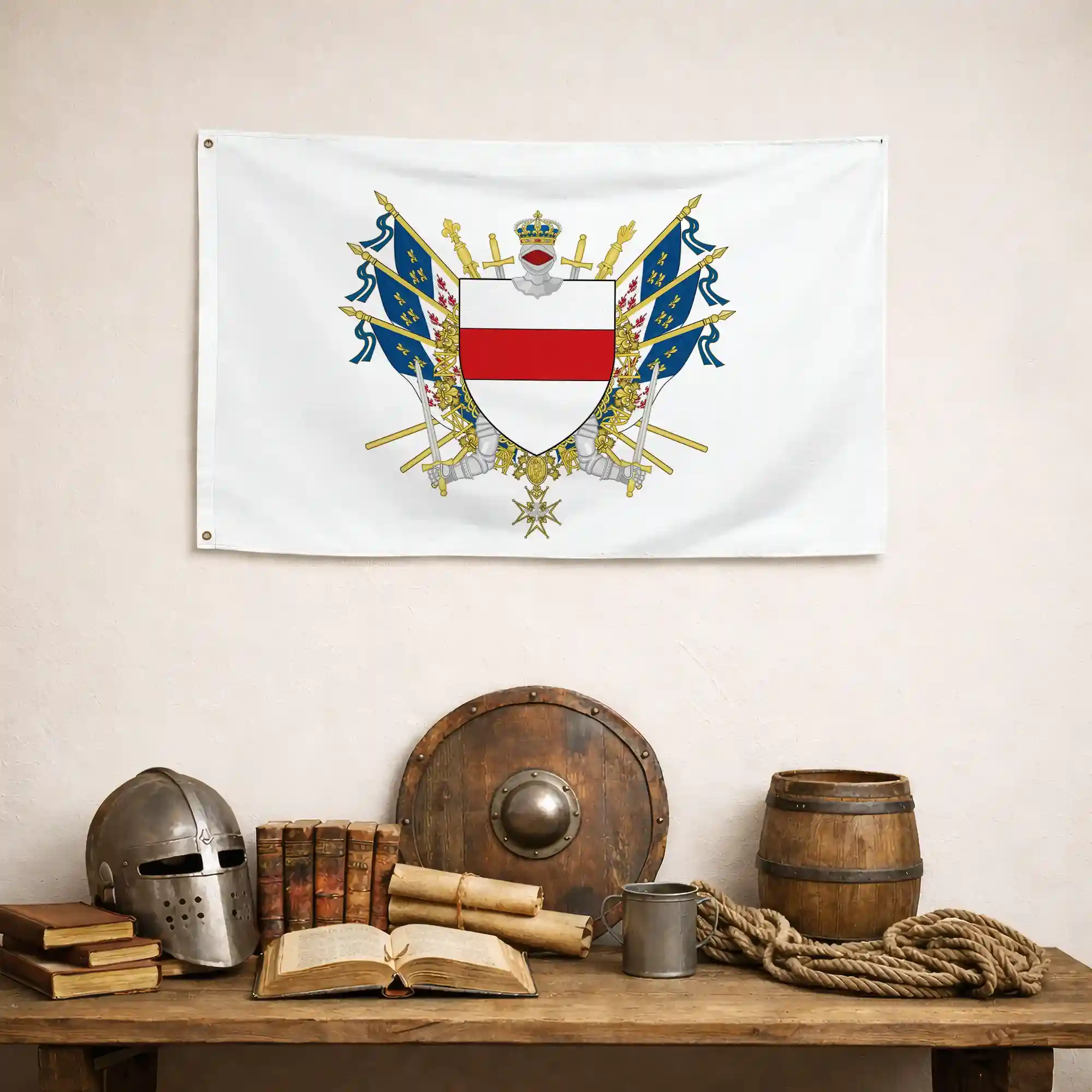 Drapeau - Blason de Noyon - Image 4
