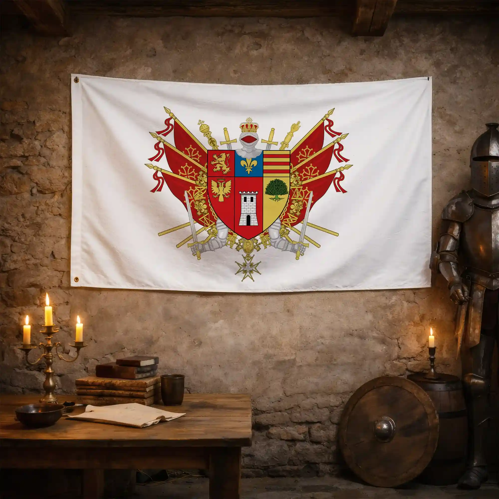 Drapeau - Blason de Pamiers - Image 3