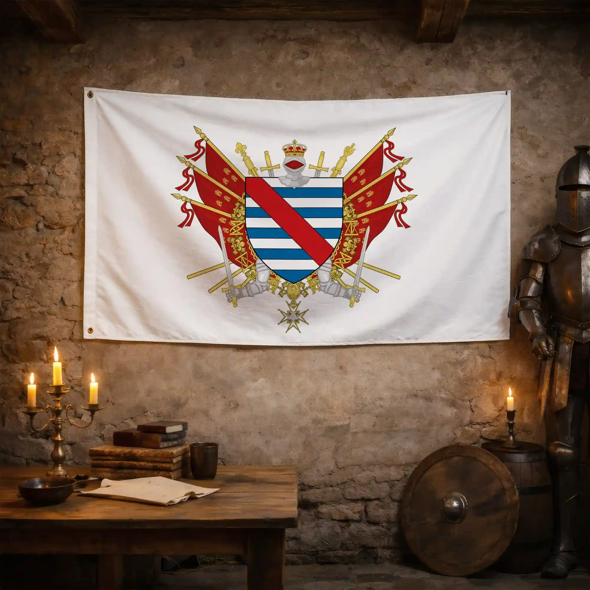 Drapeau - Blason de Parthenay - Image 3