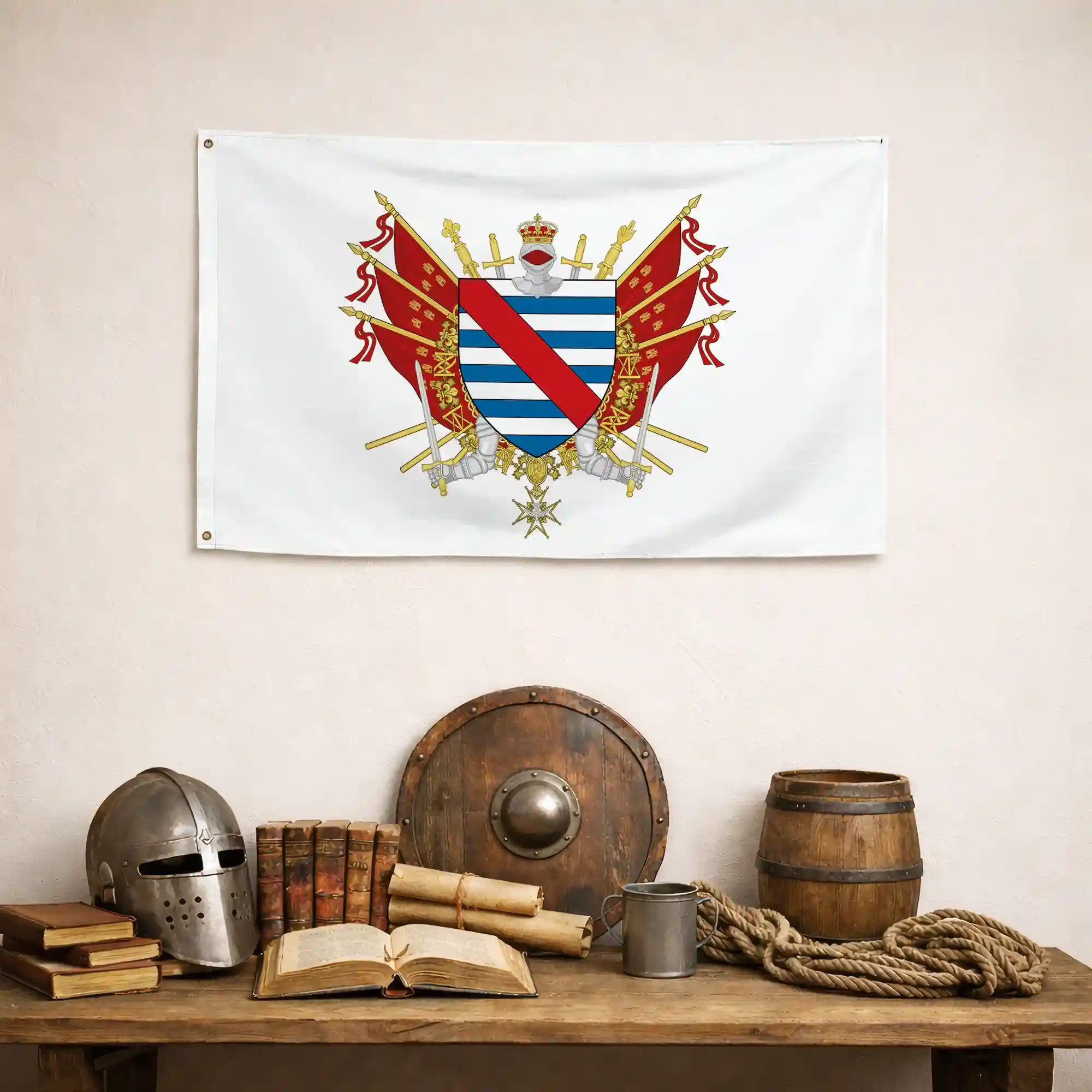 Drapeau - Blason de Parthenay - Image 4