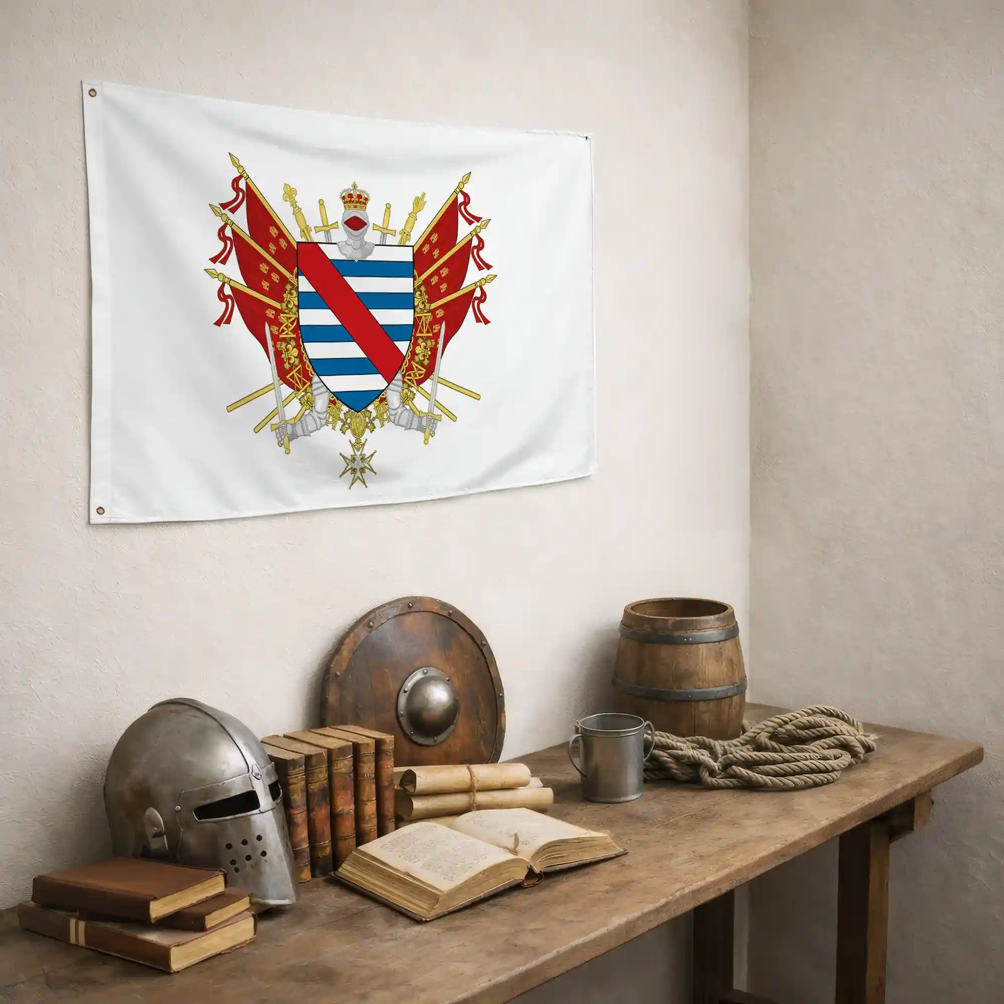Drapeau - Blason de Parthenay - Image 5