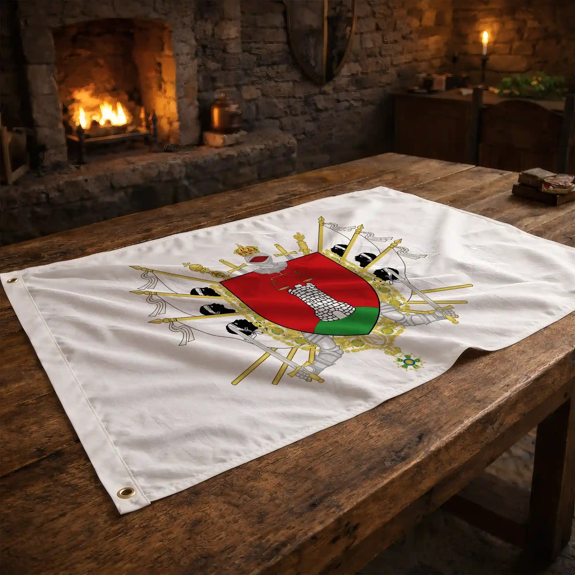 Drapeau - Blason de Porto-Vecchio - Image 2