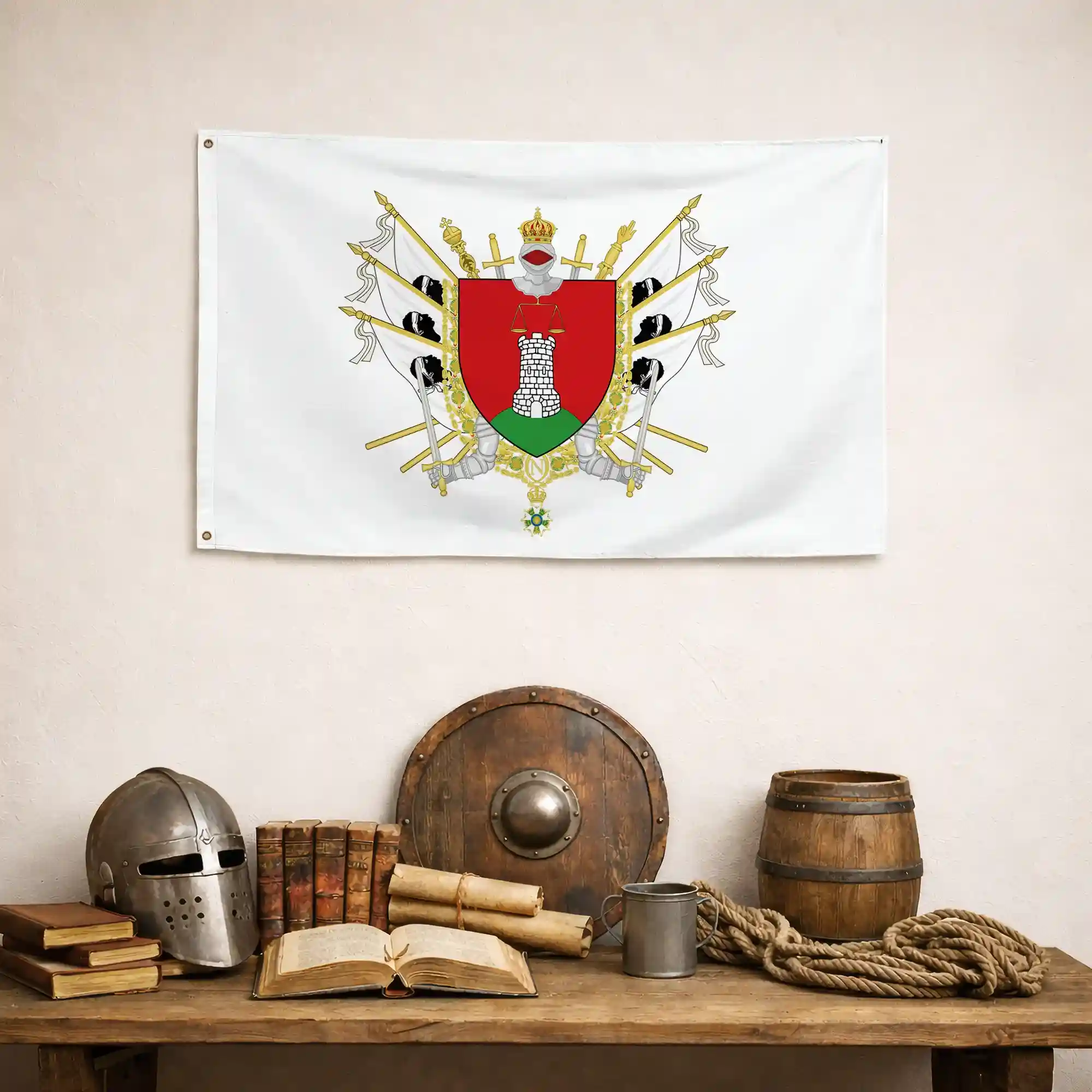 Drapeau - Blason de Porto-Vecchio - Image 4
