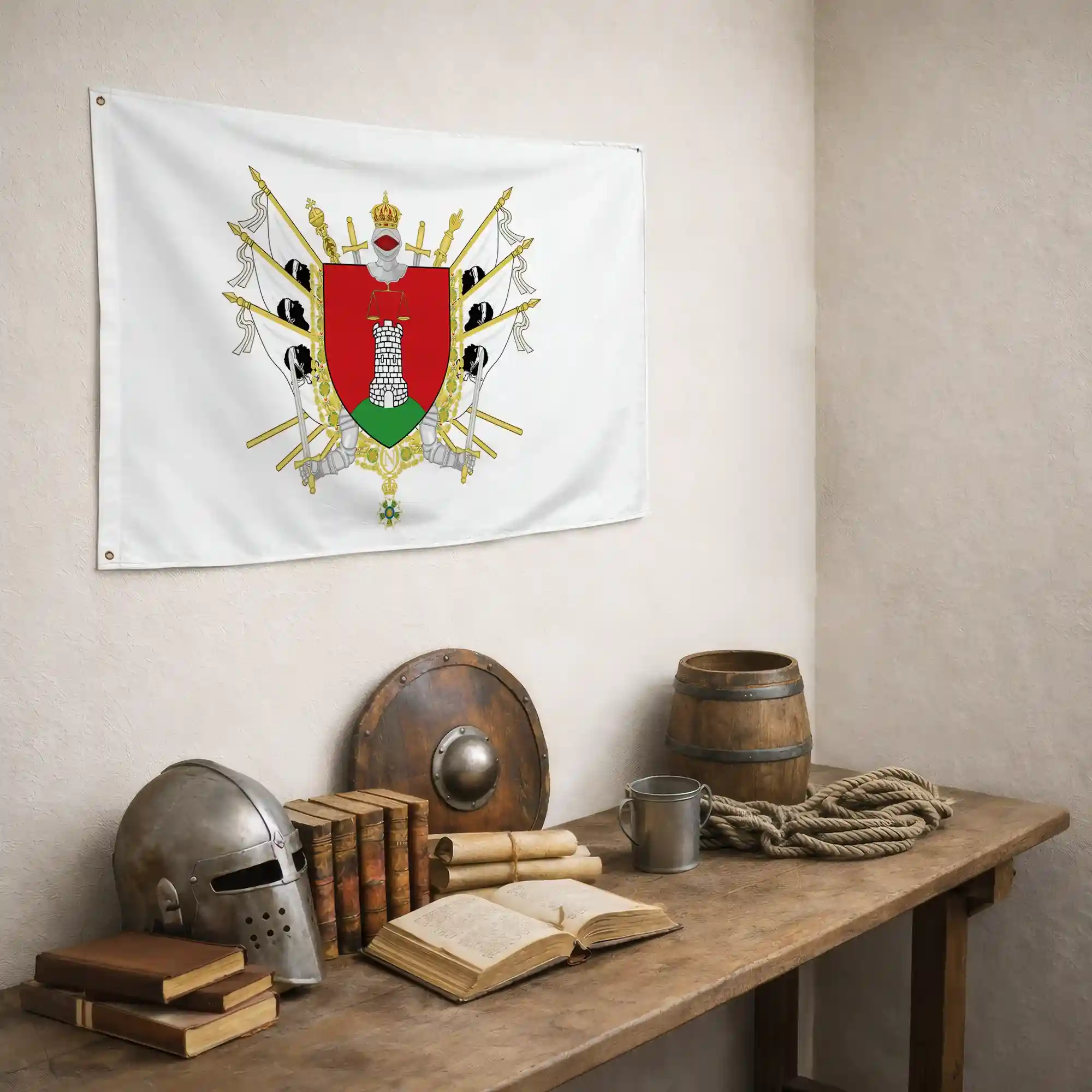 Drapeau - Blason de Porto-Vecchio - Image 5