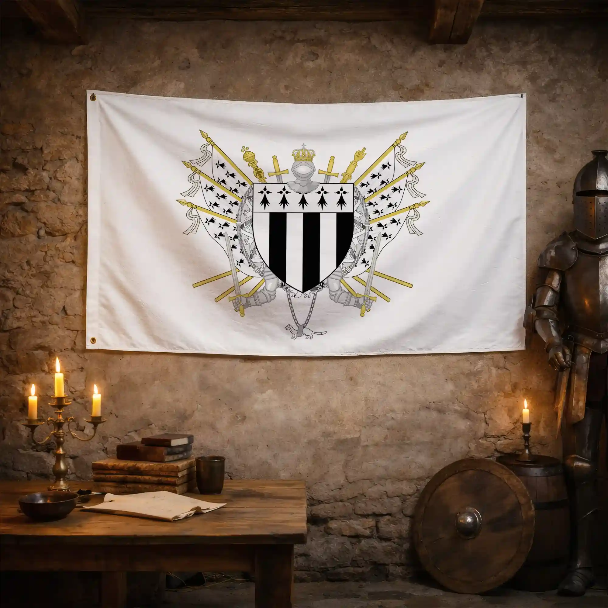 Drapeau - Blason de Rennes - Image 3