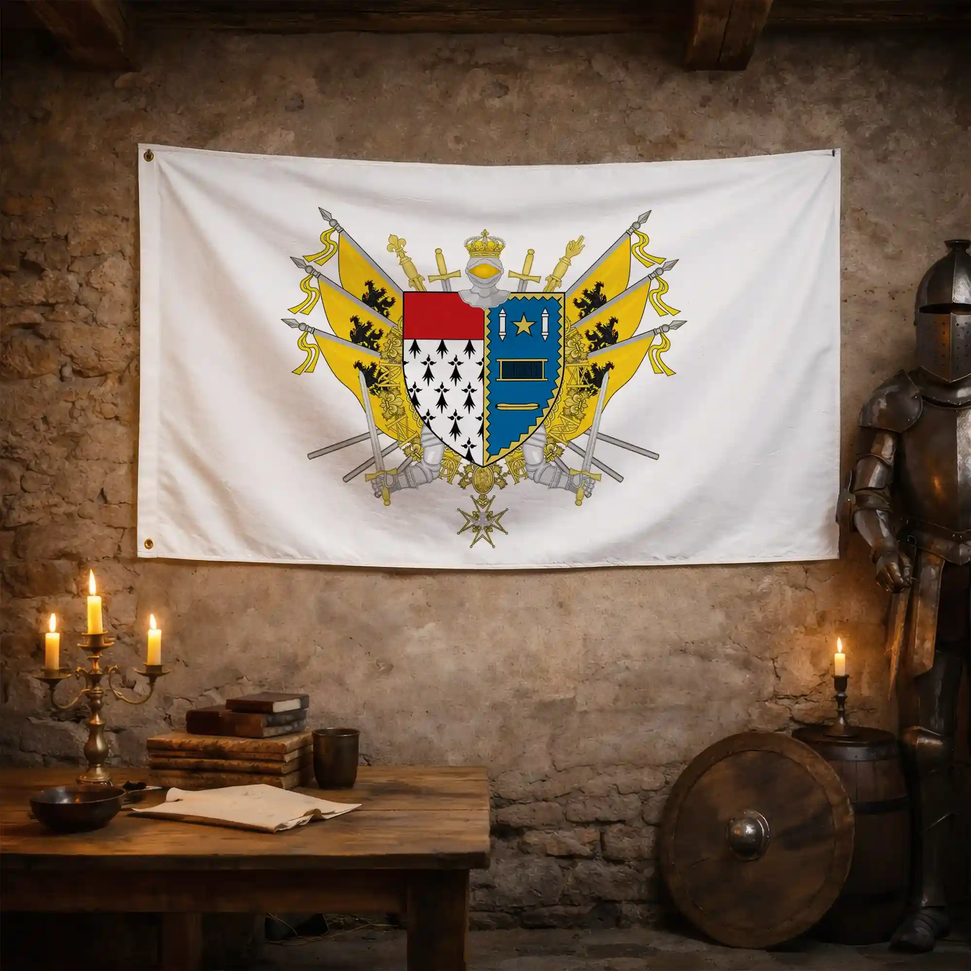 Drapeau - Blason de Roubaix - Image 3