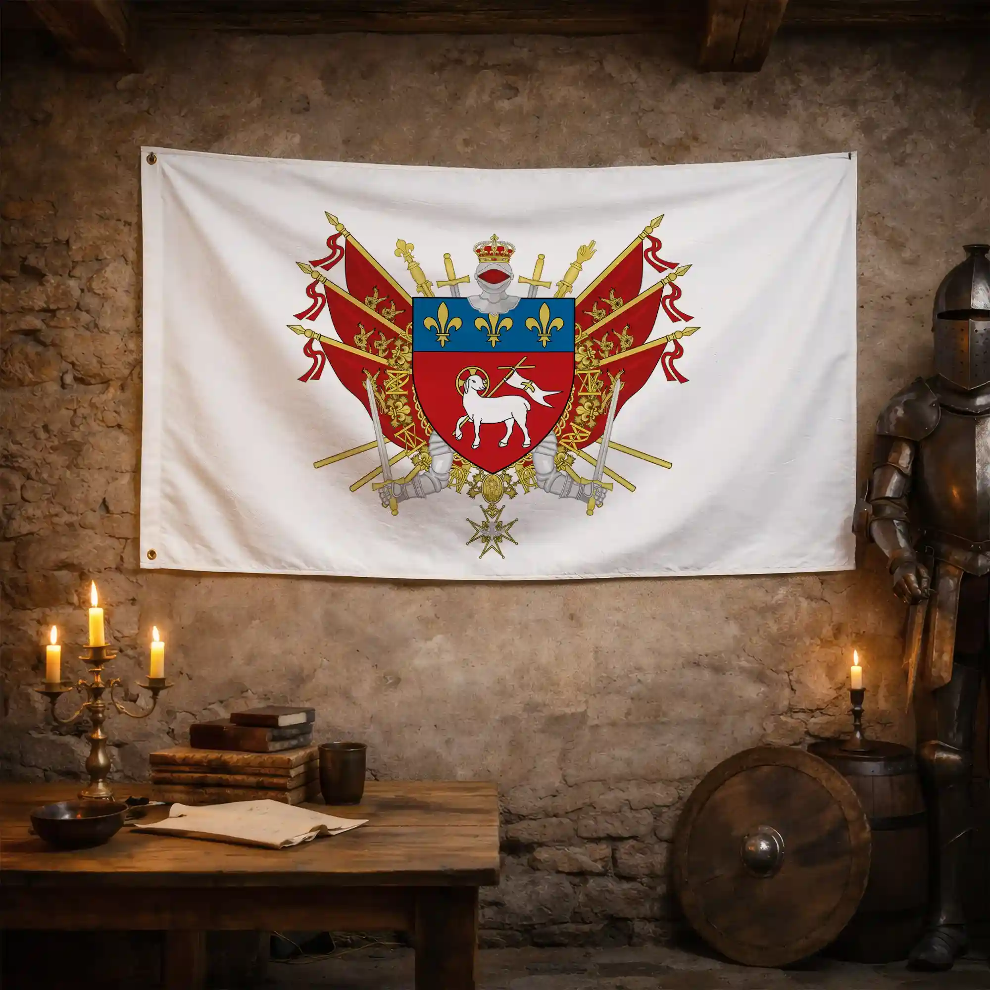 Drapeau - Blason de Rouen - Image 3