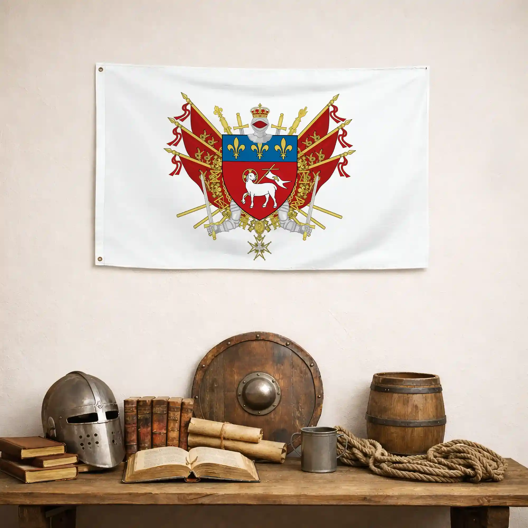 Drapeau - Blason de Rouen - Image 4