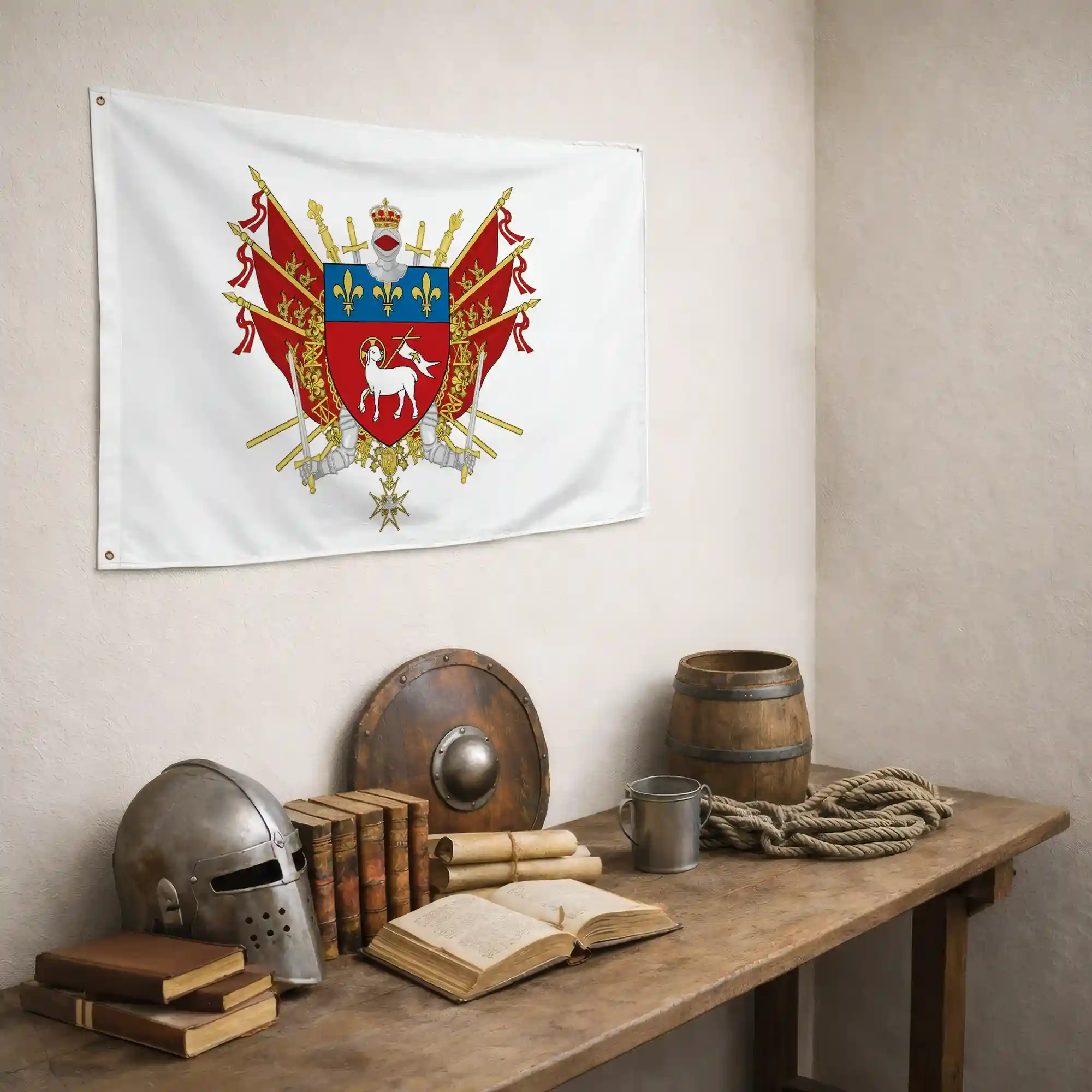Drapeau - Blason de Rouen - Image 5