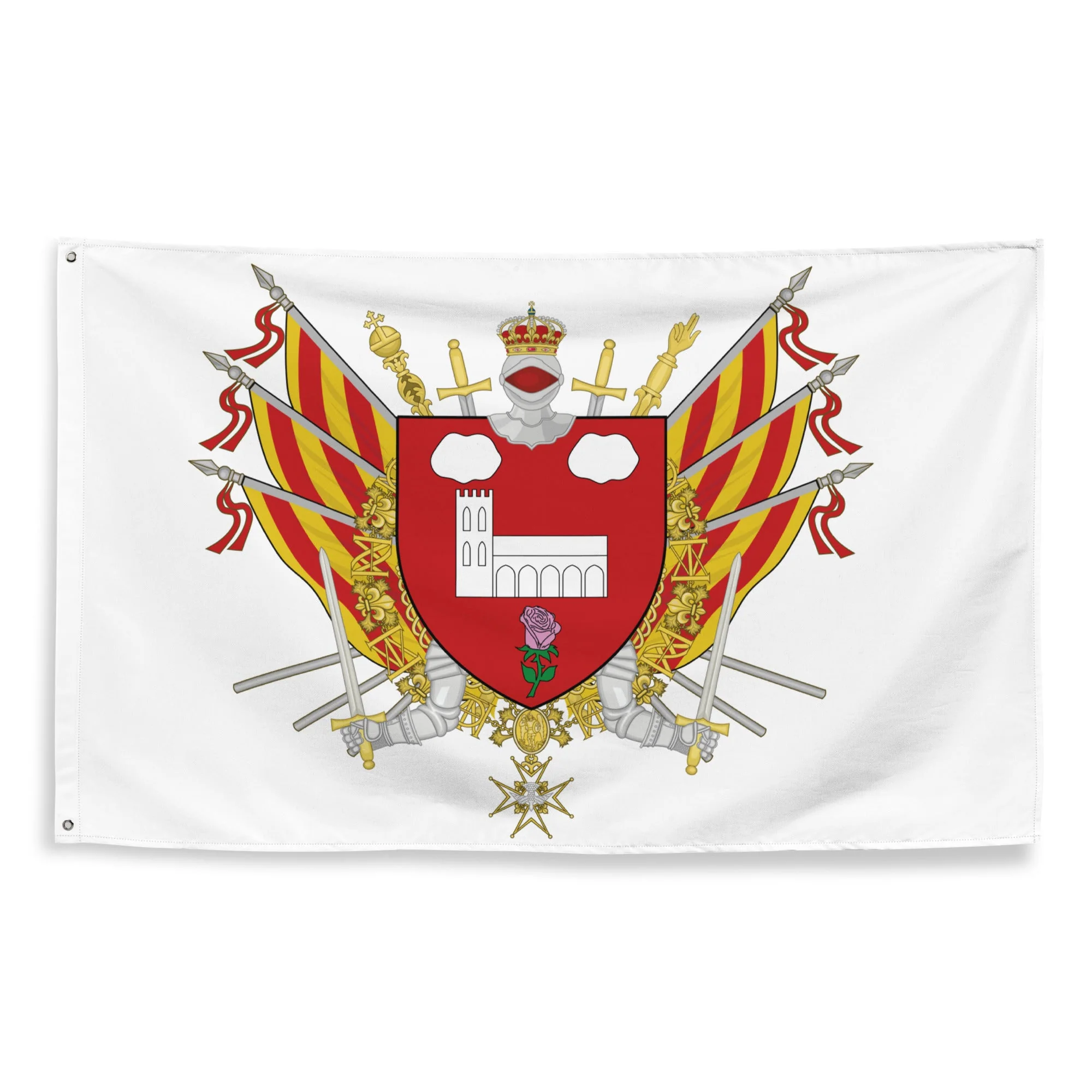 Drapeau - Blason de Saint-Estève