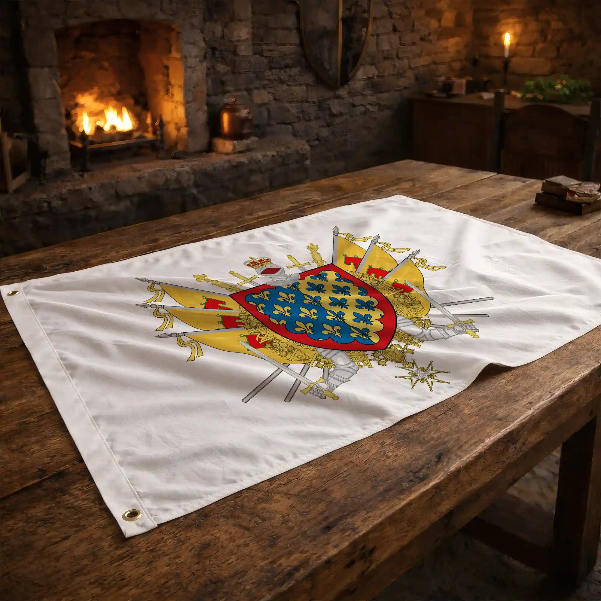 Drapeau - Blason de Saint-Flour - Image 2