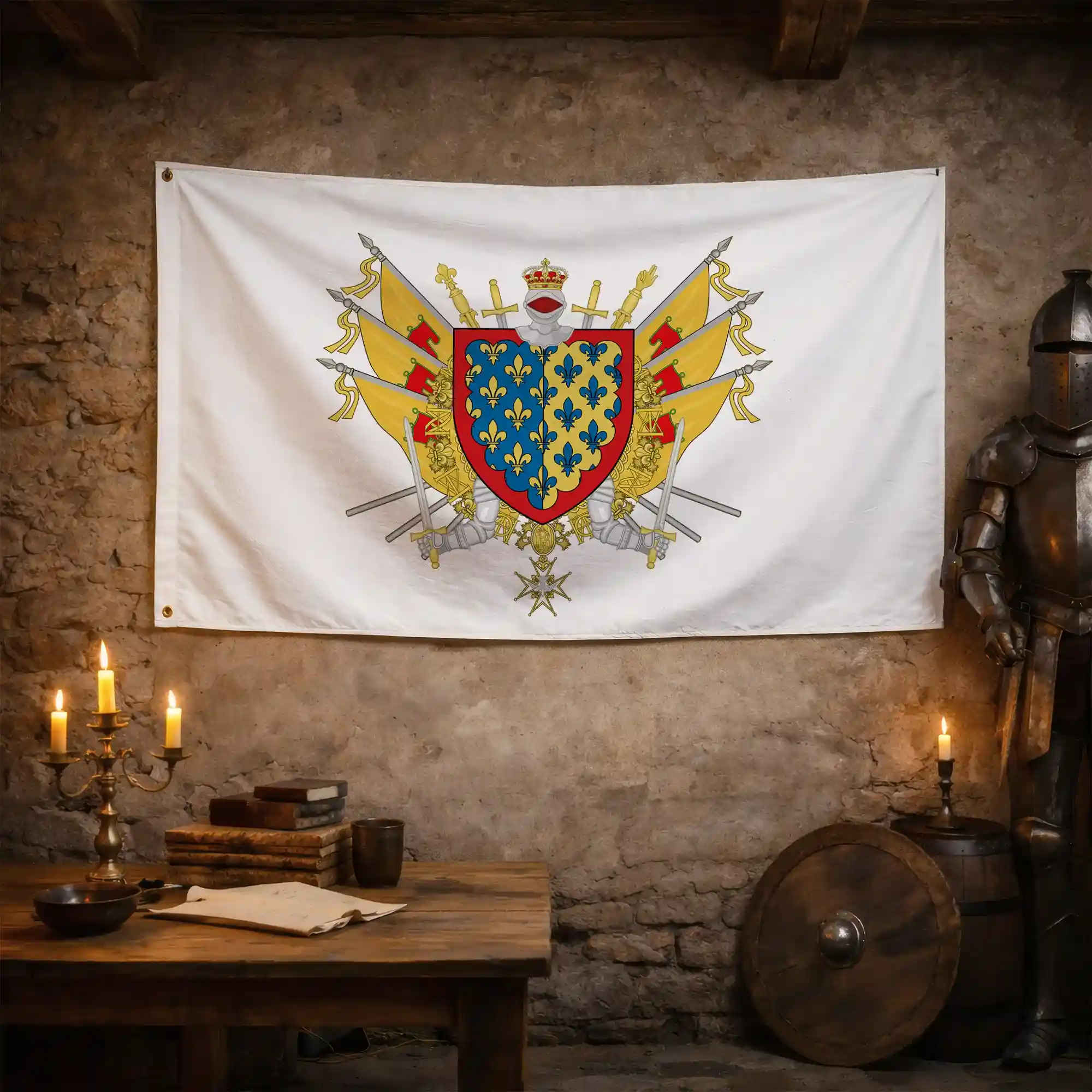 Drapeau - Blason de Saint-Flour - Image 3