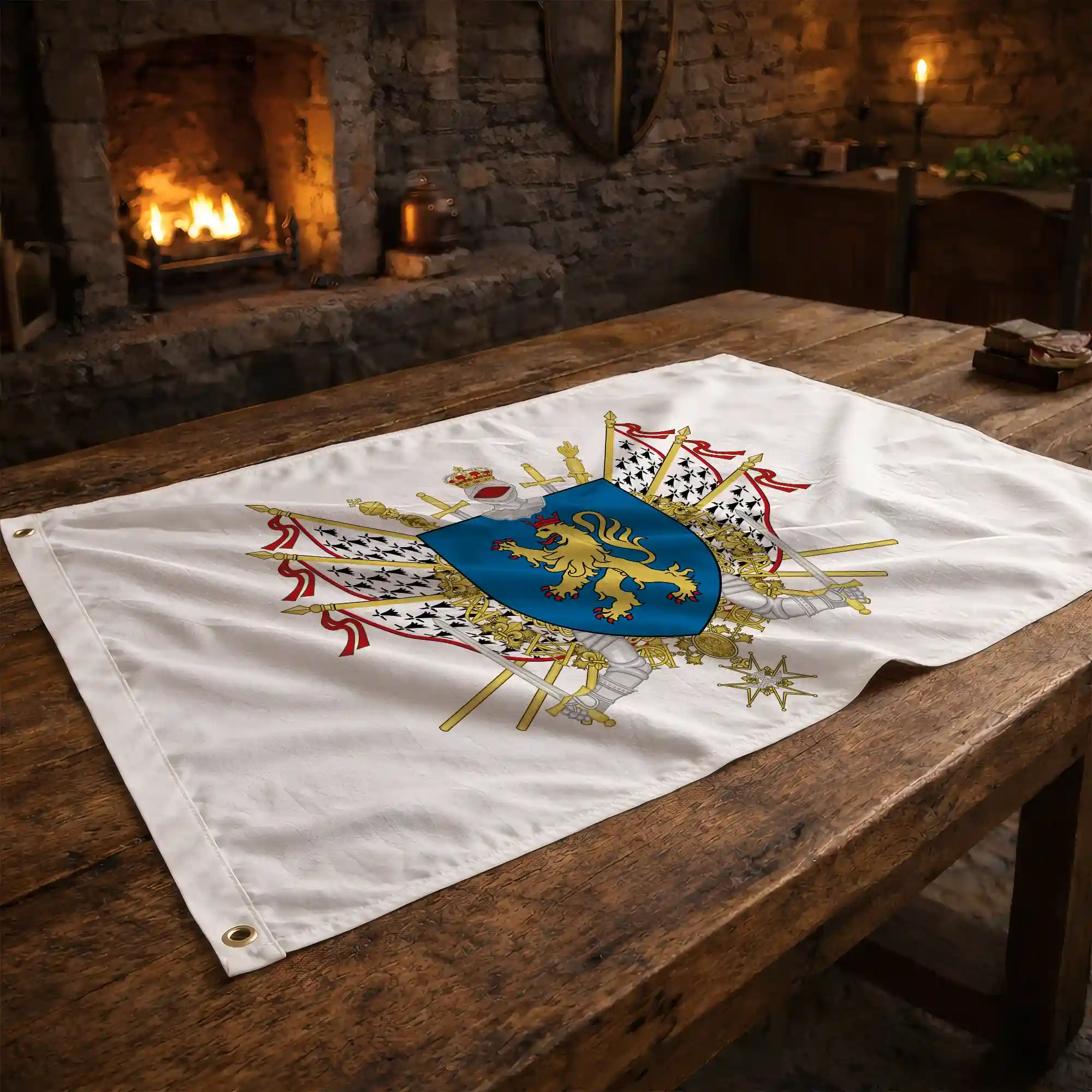 Drapeau - Blason de Saint-Junien - Image 2
