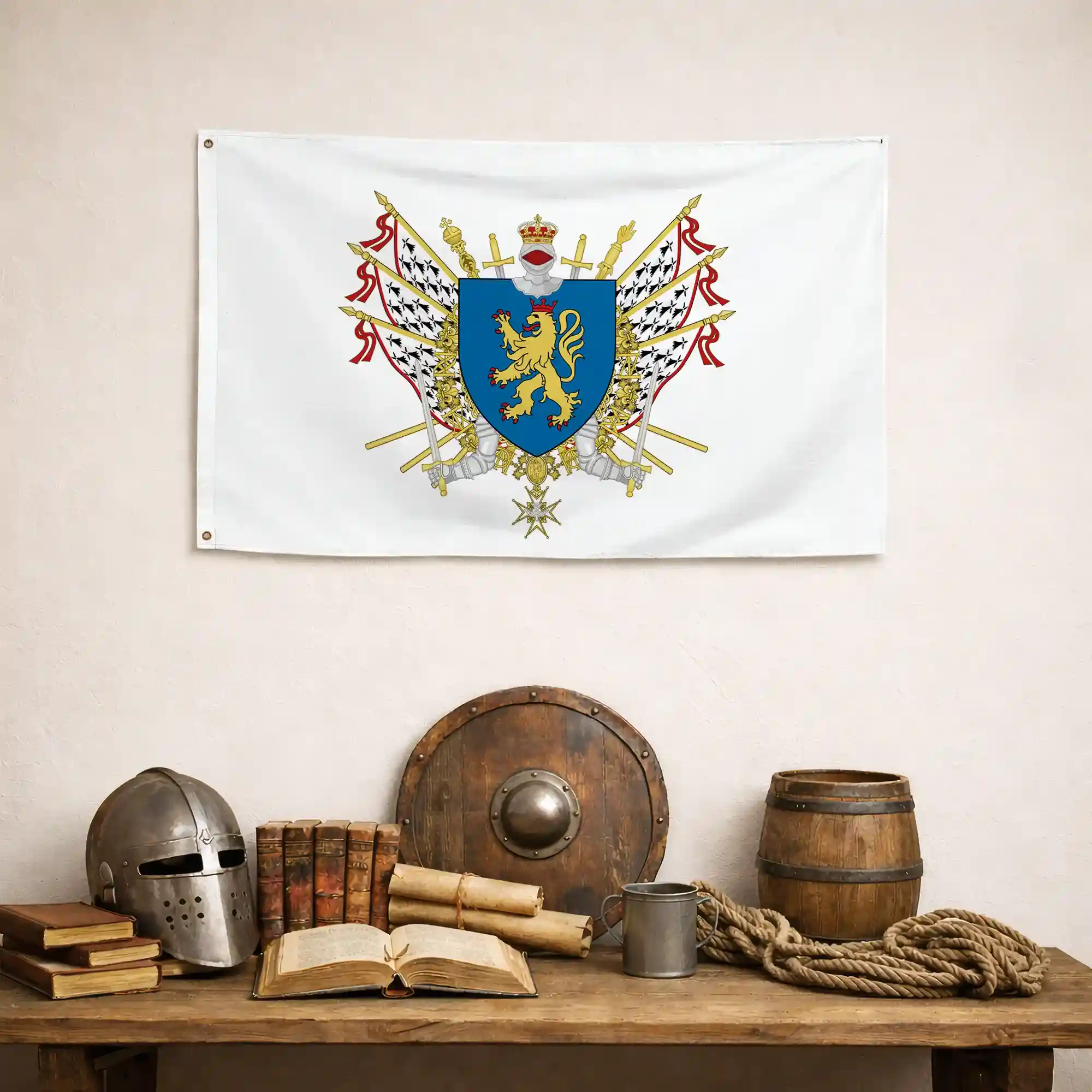 Drapeau - Blason de Saint-Junien - Image 4