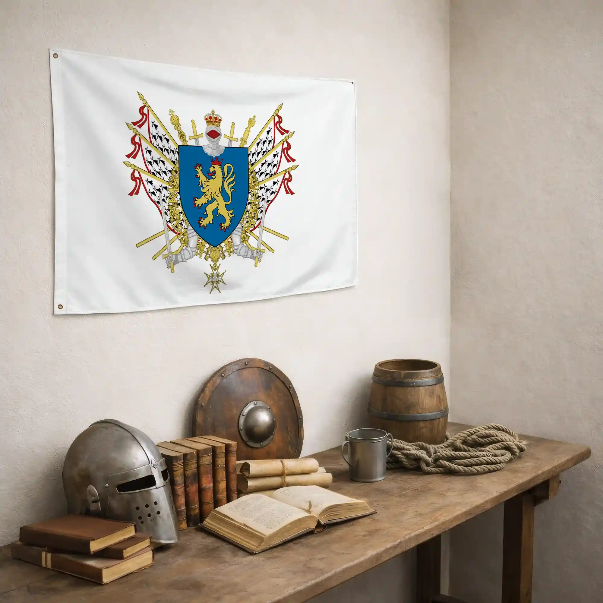 Drapeau - Blason de Saint-Junien - Image 5