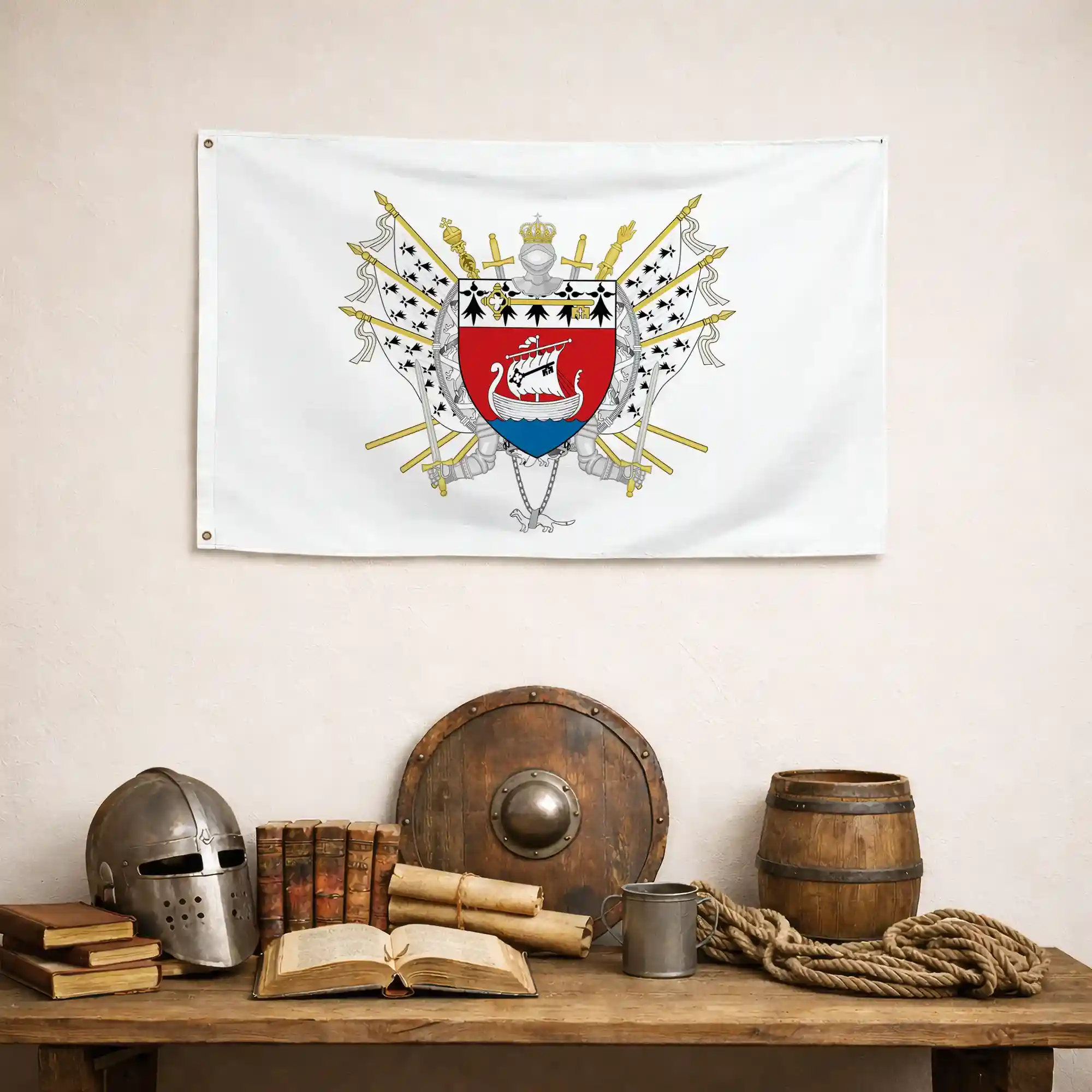 Drapeau - Blason de Saint-Nazaire - Image 4