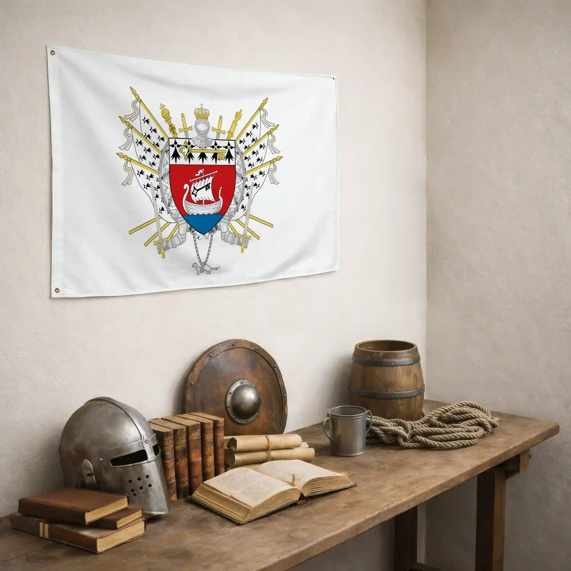 Drapeau - Blason de Saint-Nazaire - Image 5