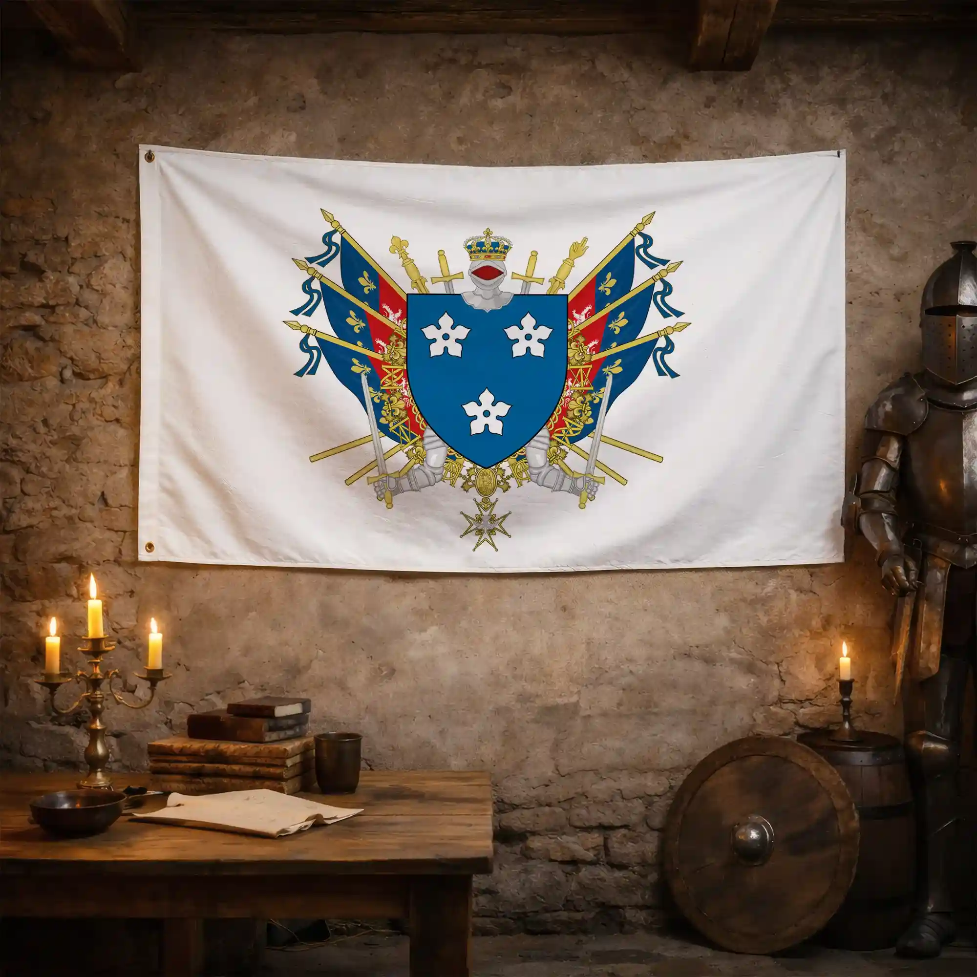Drapeau - Blason de Saint-Priest - Image 3