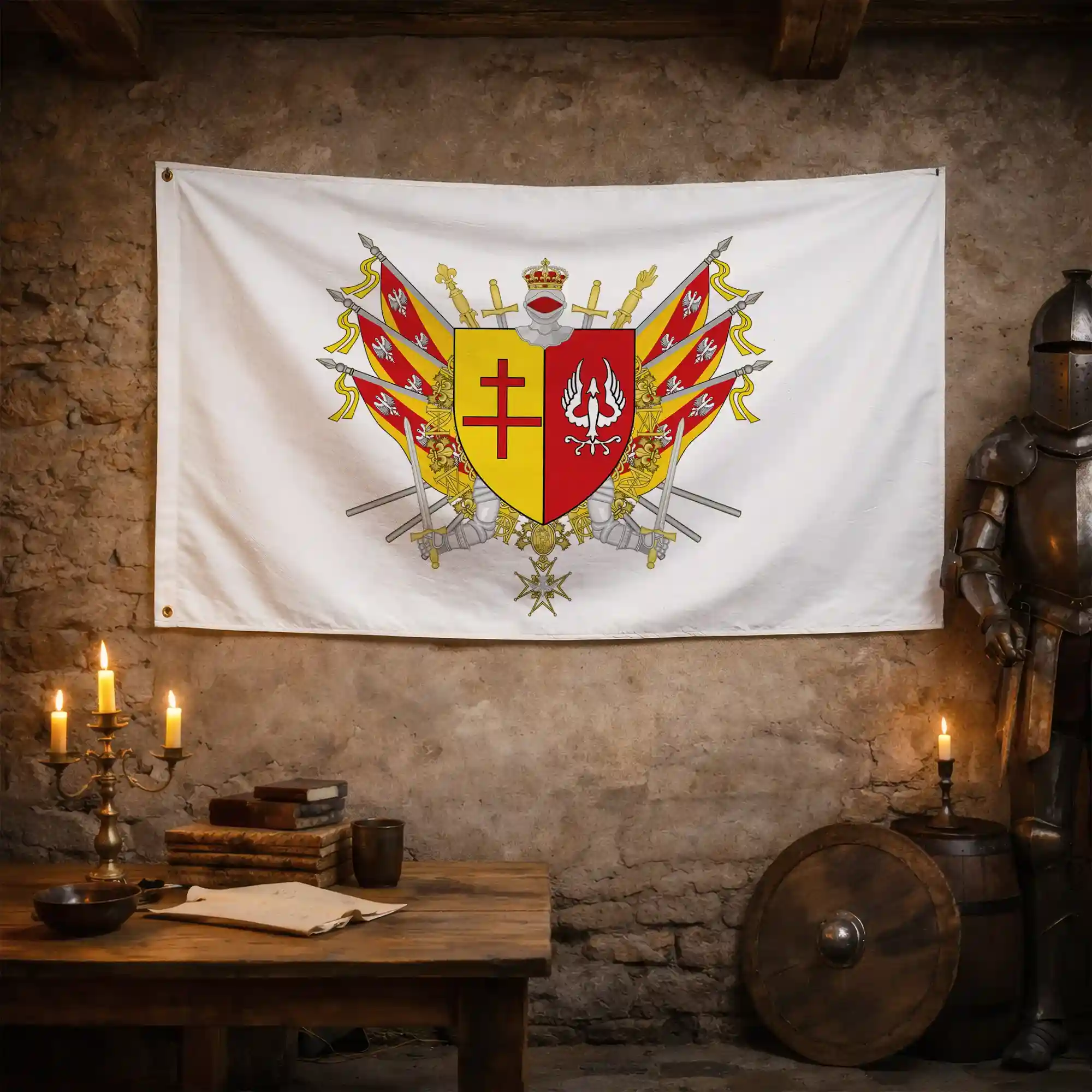 Drapeau - Blason de Sarreguemines - Image 3