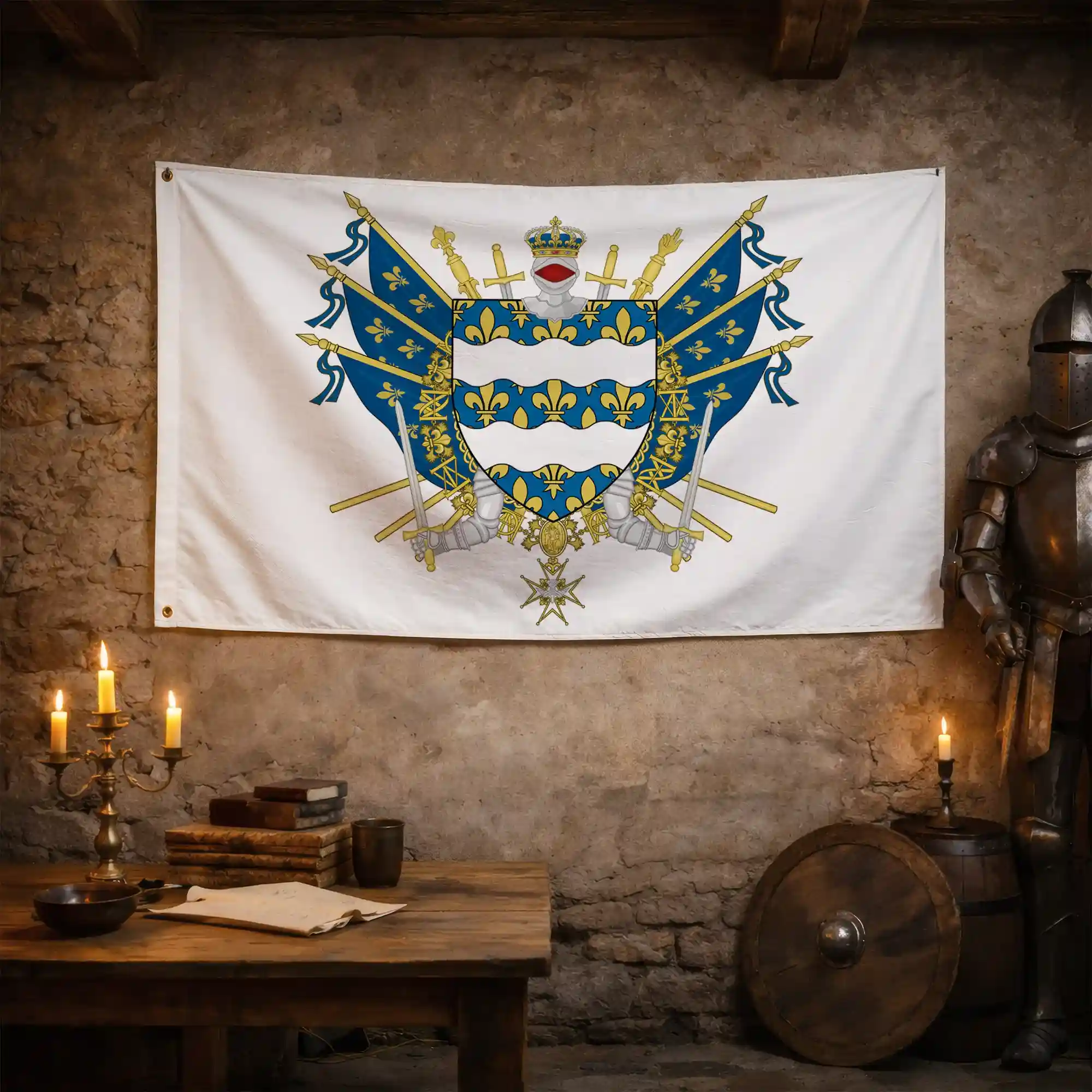 Drapeau - Blason de Seine-et-Marne (77) - Image 3