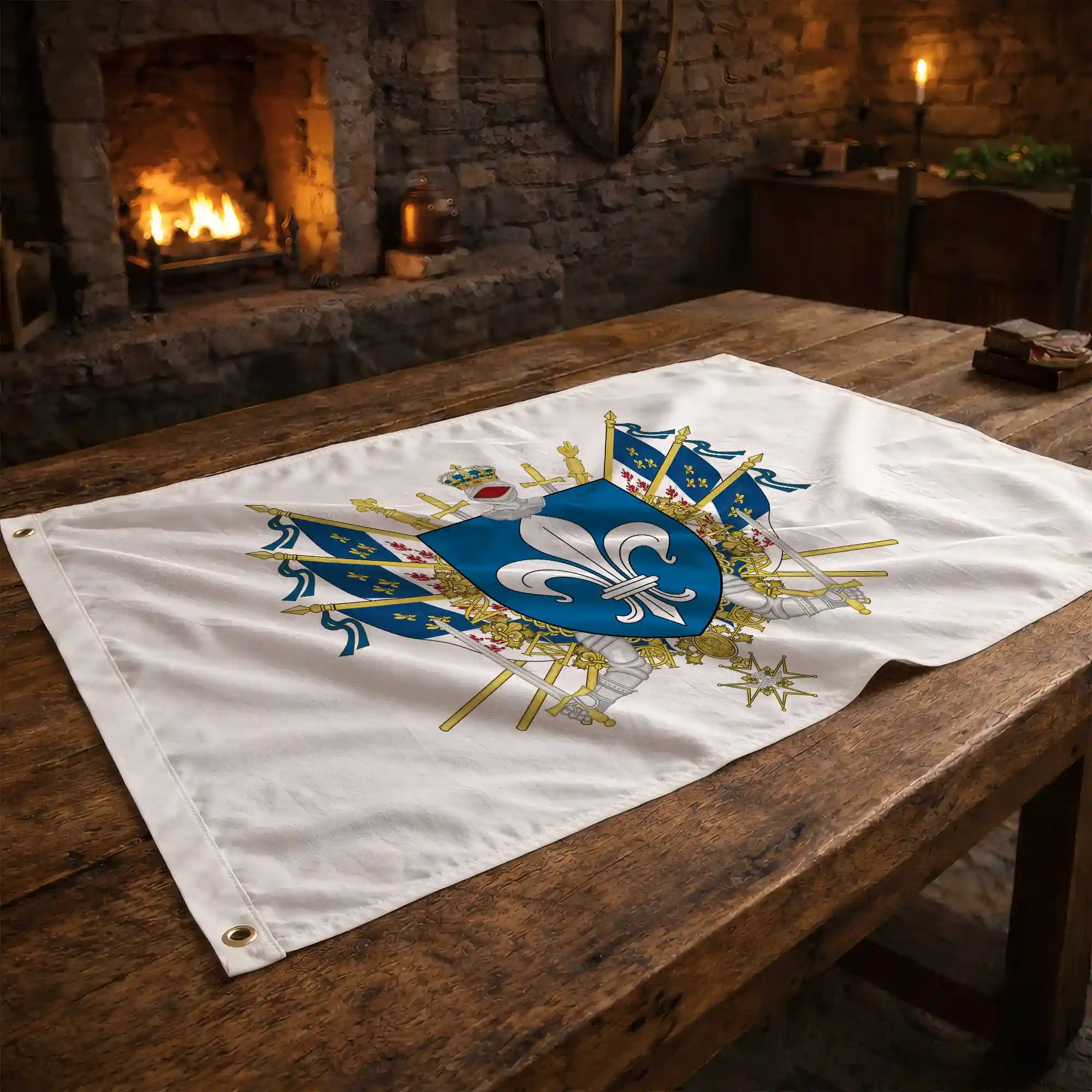 Drapeau - Blason de Soissons - Image 2