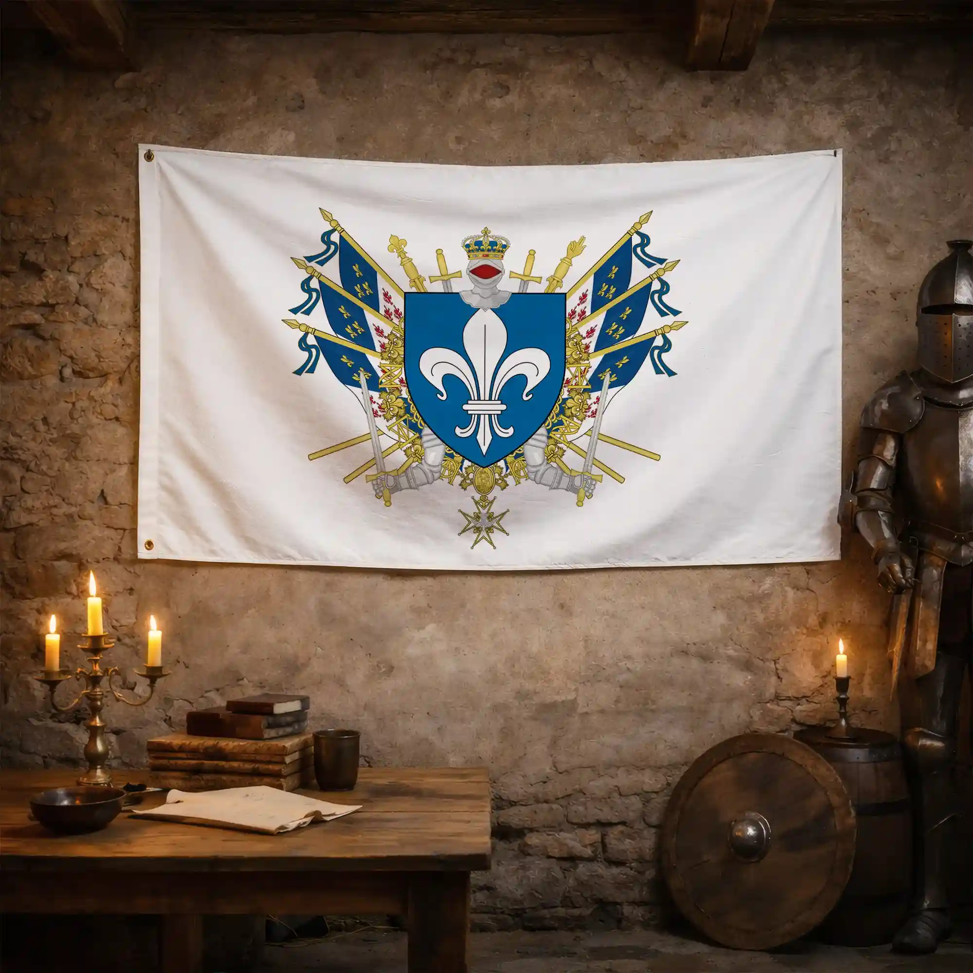 Drapeau - Blason de Soissons - Image 3