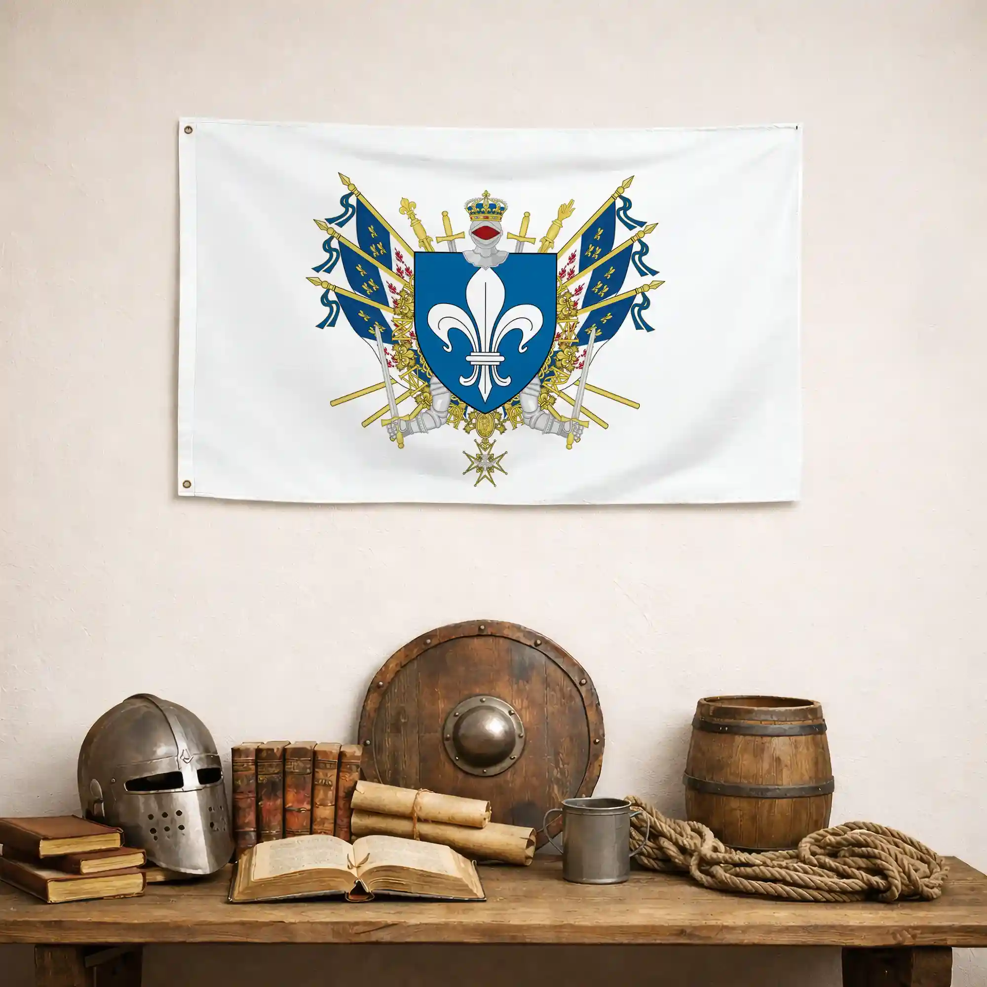 Drapeau - Blason de Soissons - Image 4