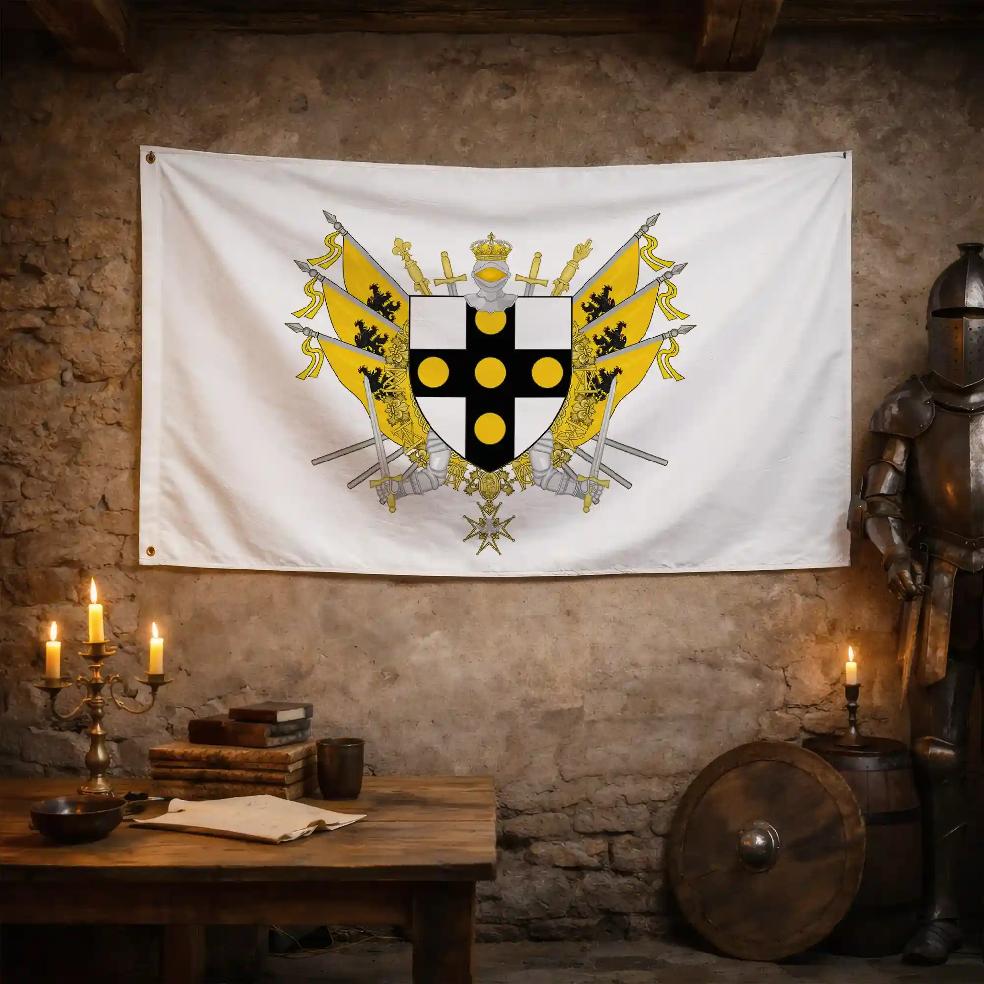 Drapeau - Blason de Tourcoing - Image 3