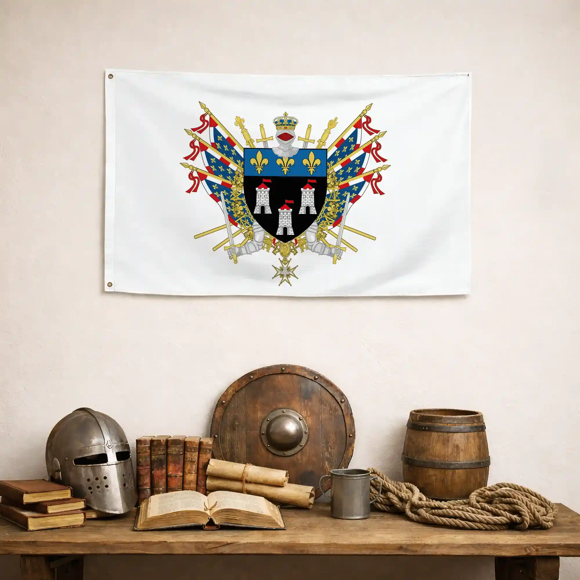 Drapeau - Blason de Tours - Image 4