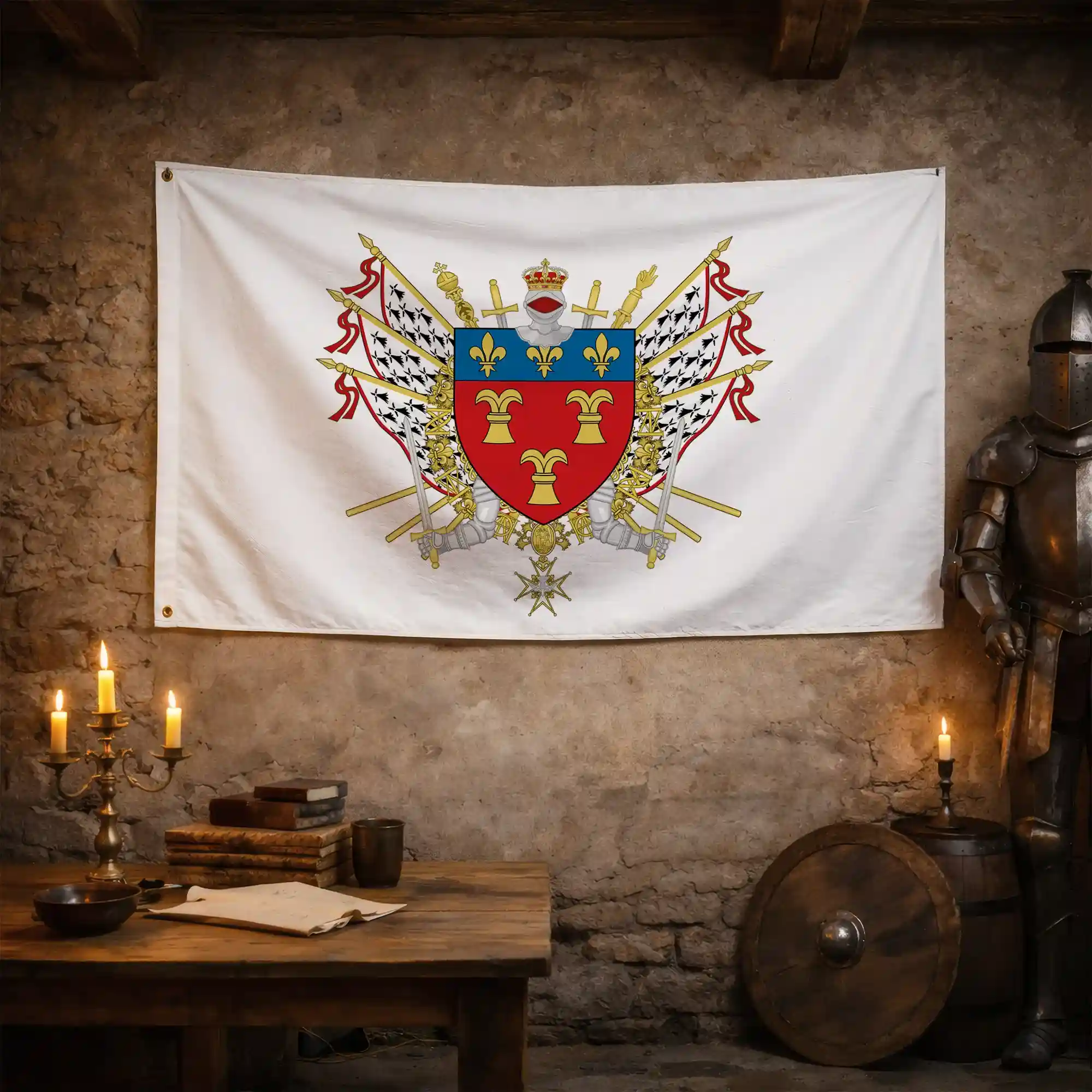 Drapeau - Blason de Tulle - Image 3