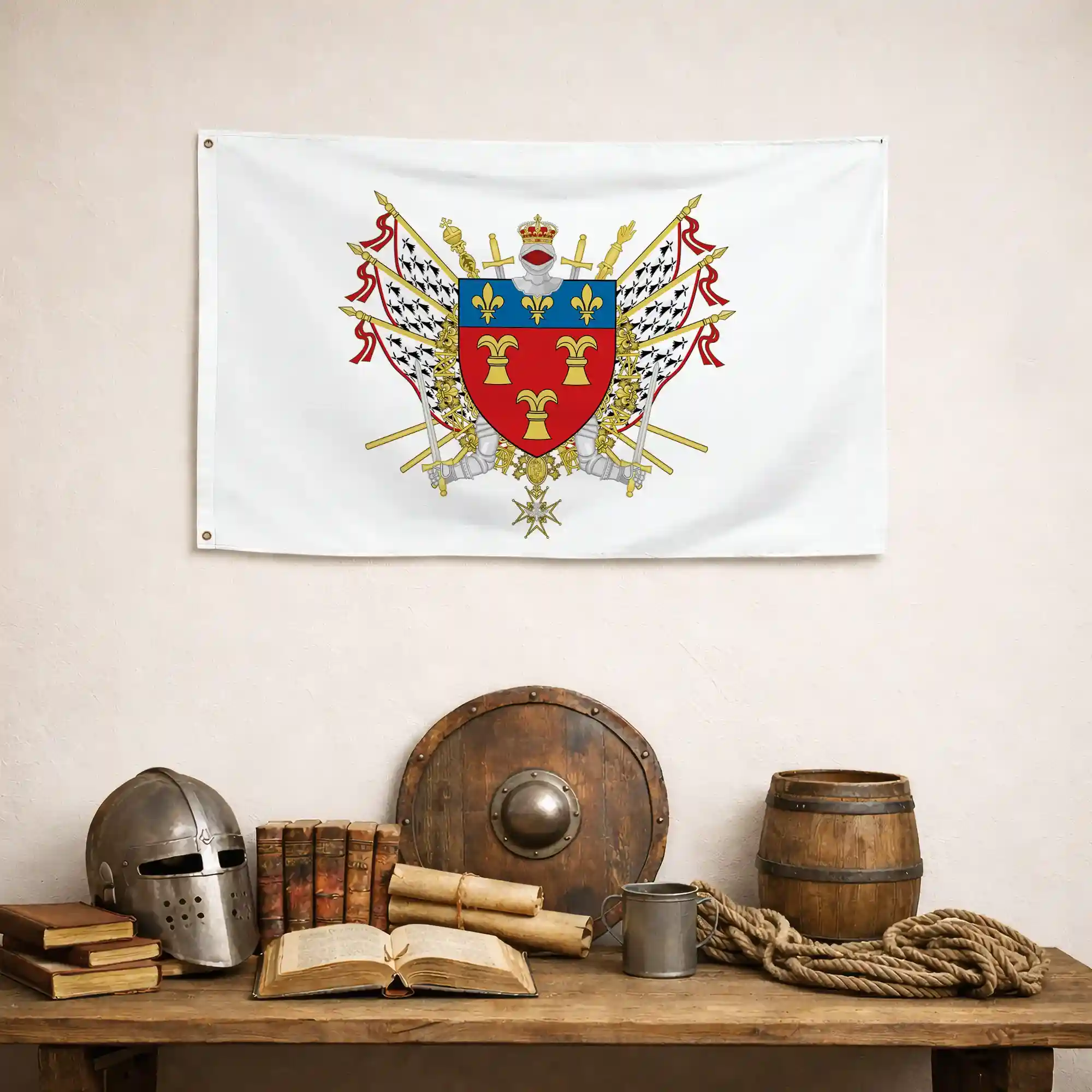 Drapeau - Blason de Tulle - Image 4