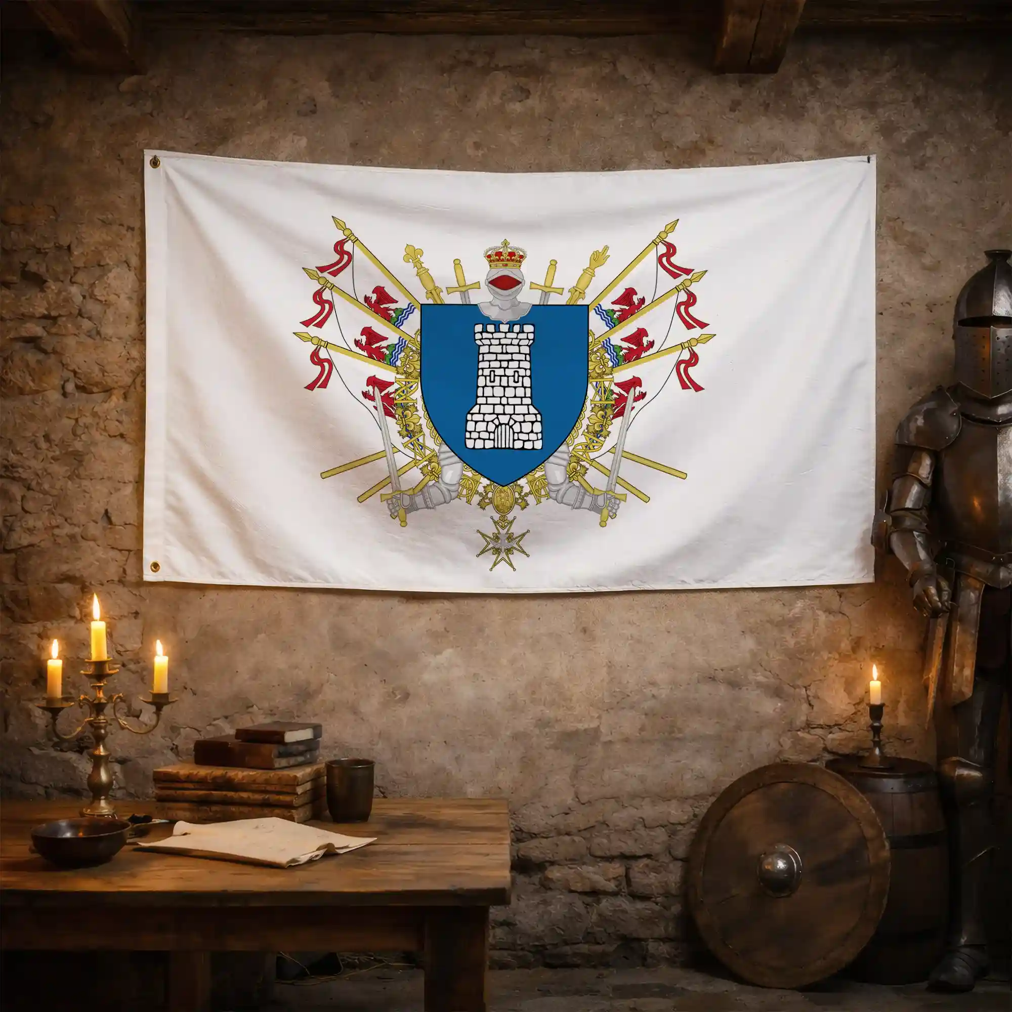 Drapeau - Blason de Vence - Image 3