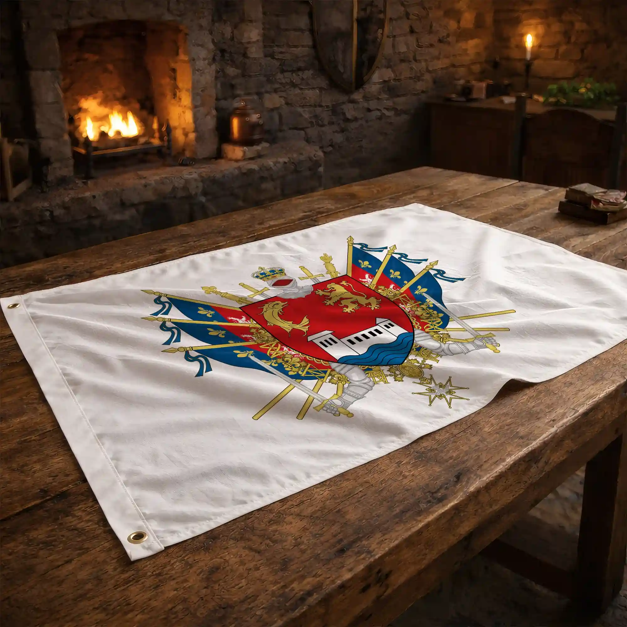 Drapeau - Blason de Villeurbanne - Image 2