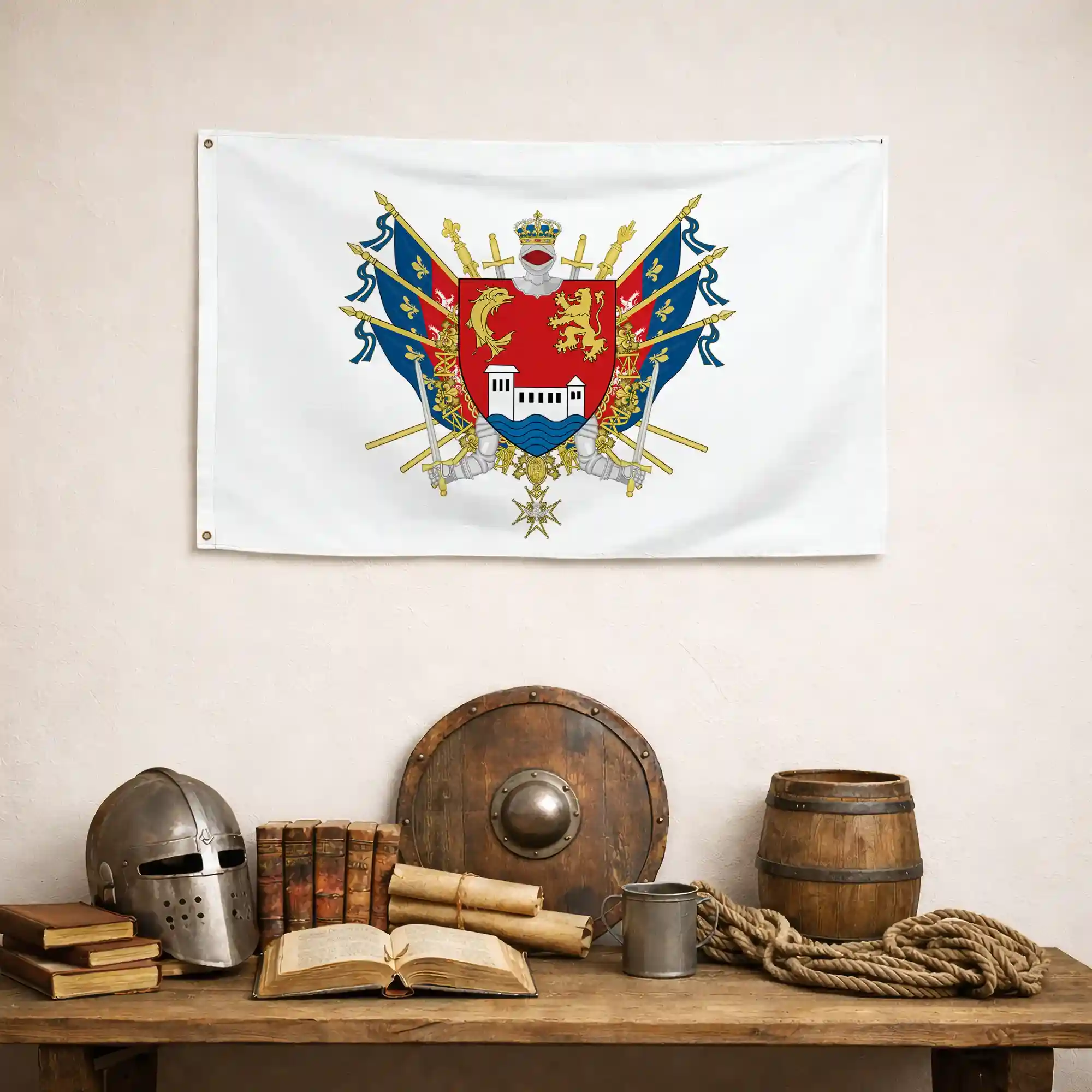 Drapeau - Blason de Villeurbanne - Image 4