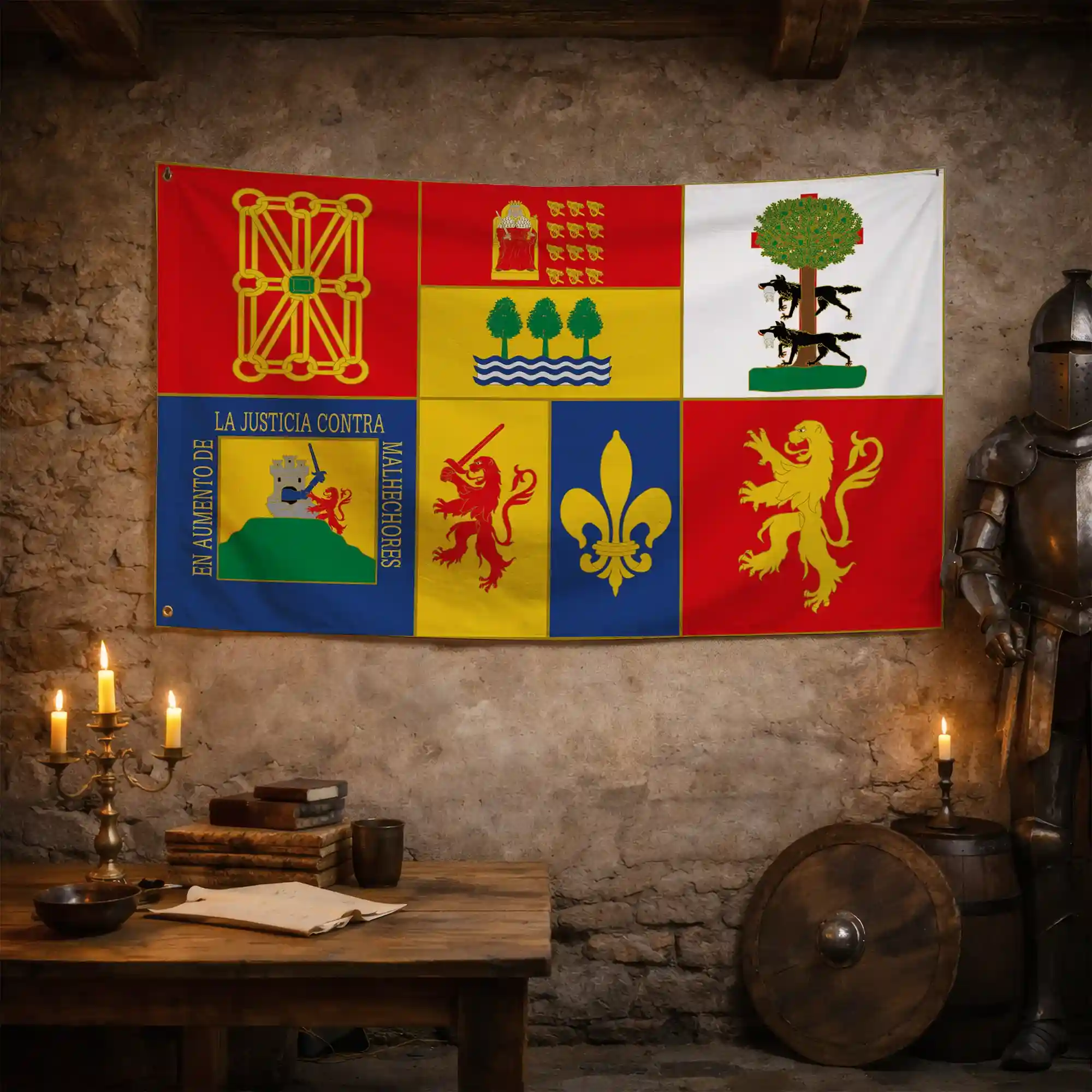 Drapeau - Blason des 7 Provinces Basques - Image 3