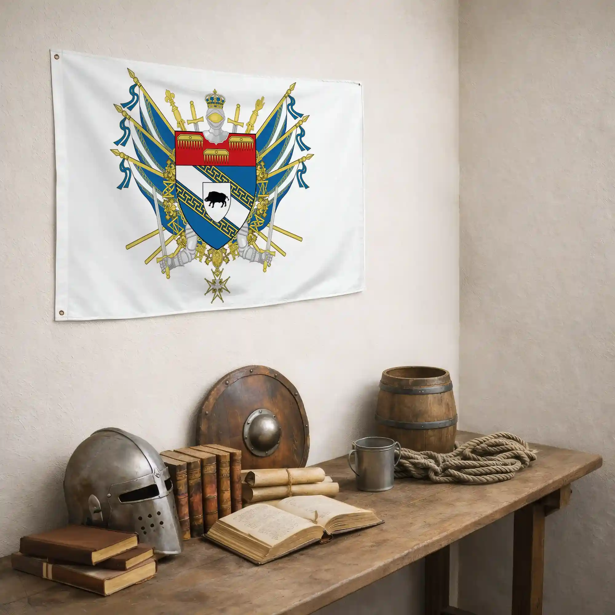 Drapeau - Blason des Ardennes (08) - Image 6