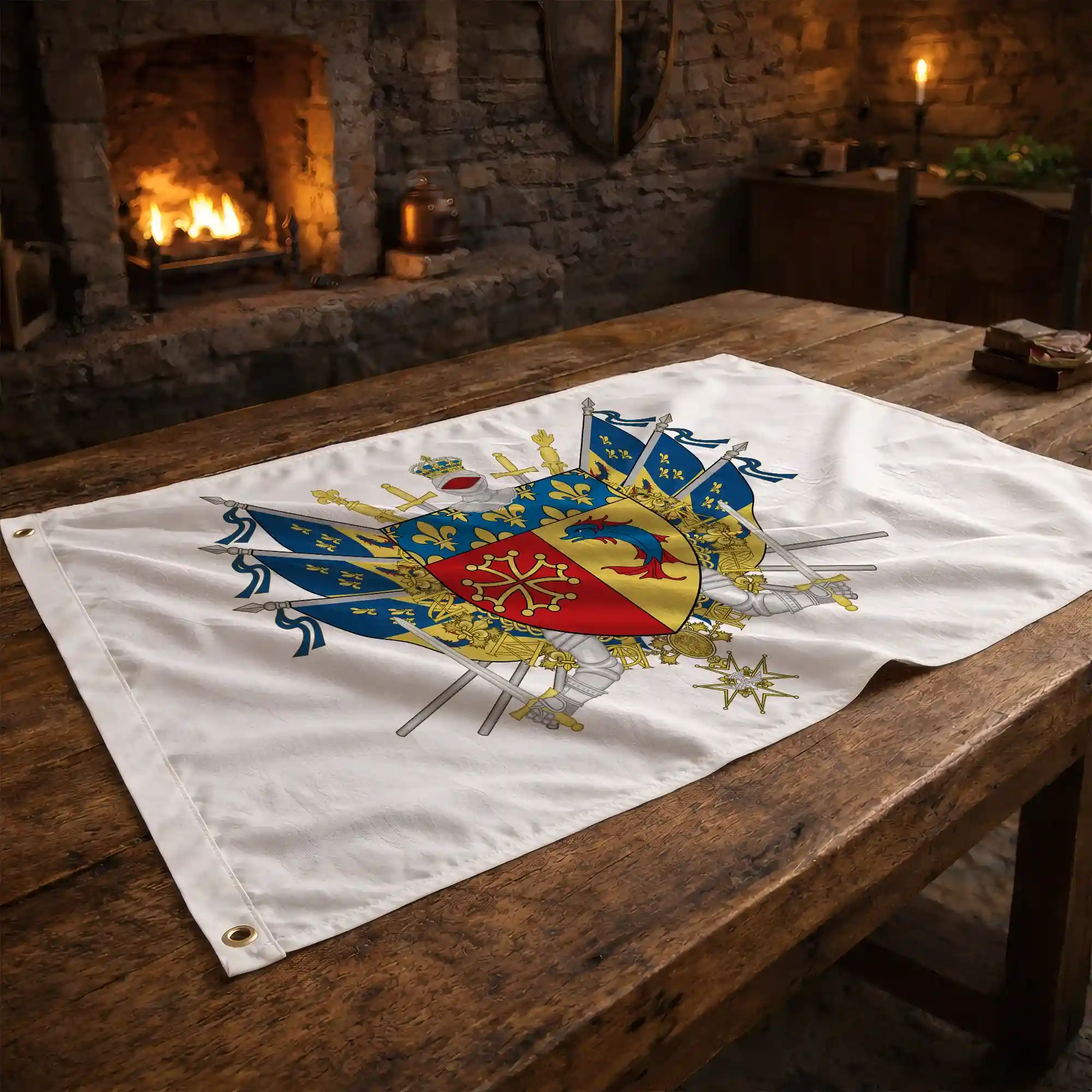 Drapeau - Blason des Hautes-Alpes (05) - Image 2
