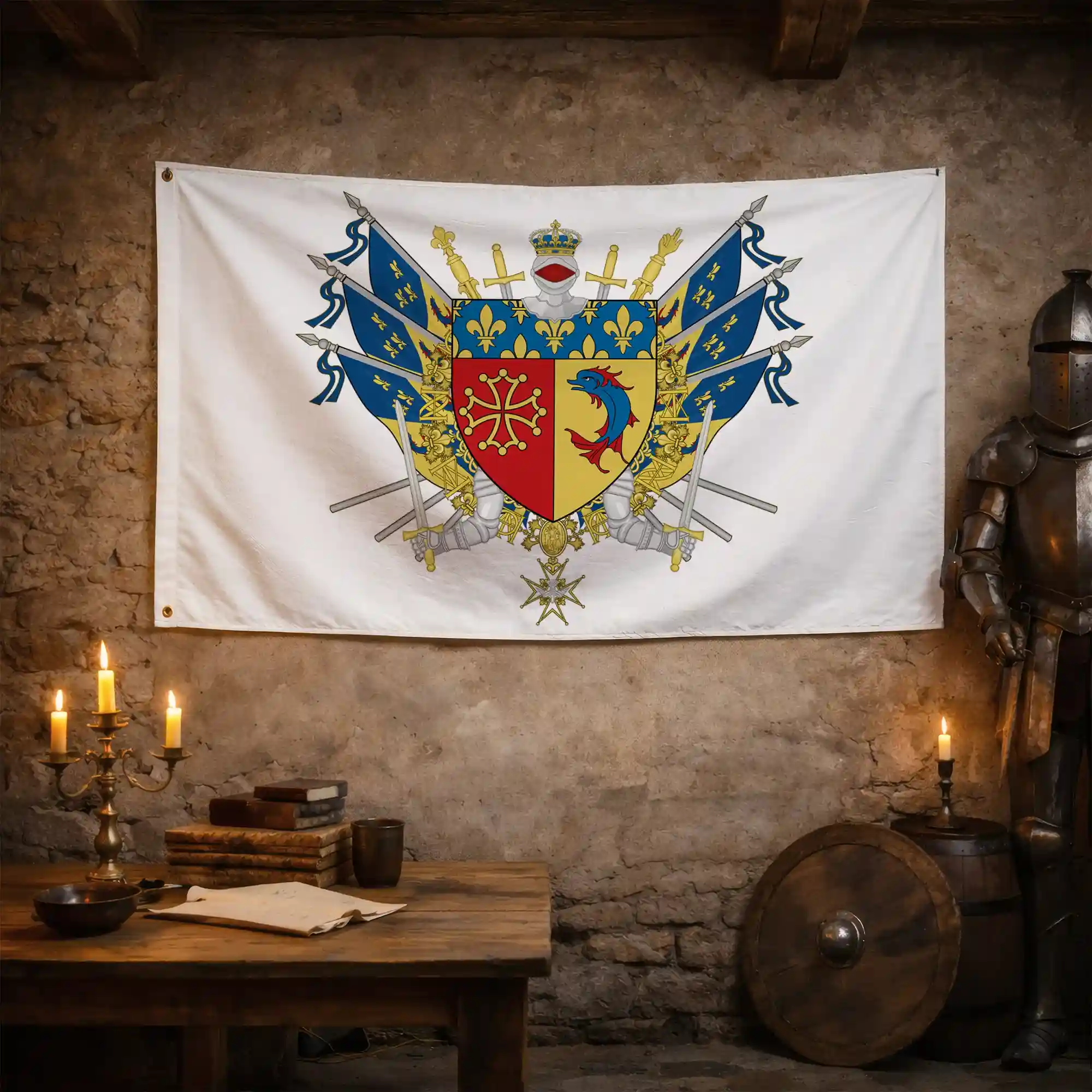 Drapeau - Blason des Hautes-Alpes (05) - Image 3
