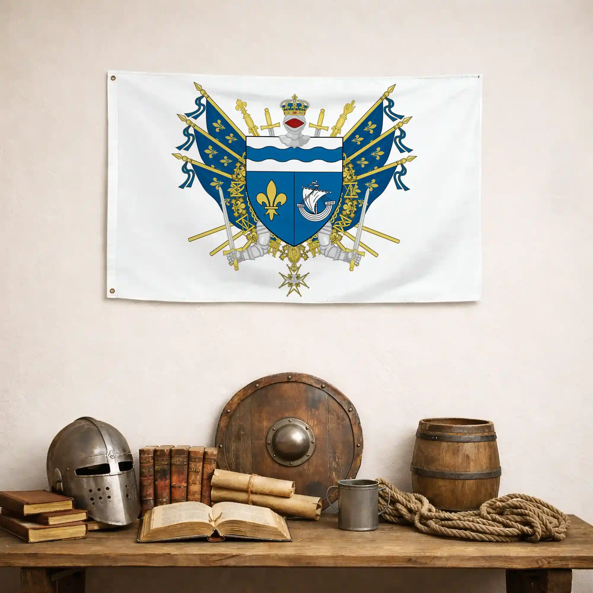Drapeau - Blason des Hauts-de-Seine (92) - Image 5