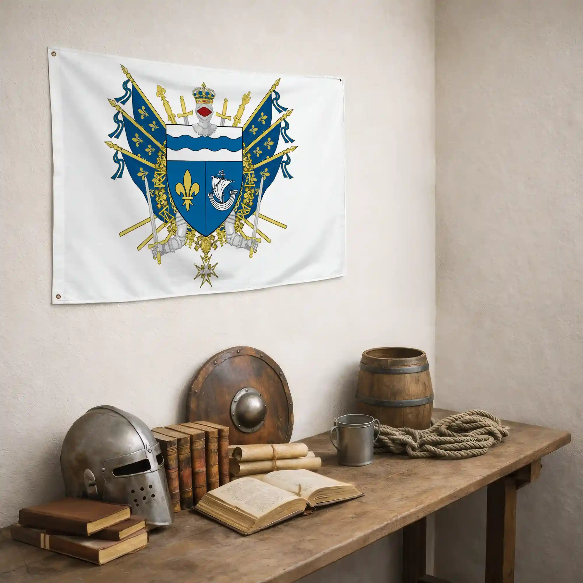 Drapeau - Blason des Hauts-de-Seine (92) - Image 6