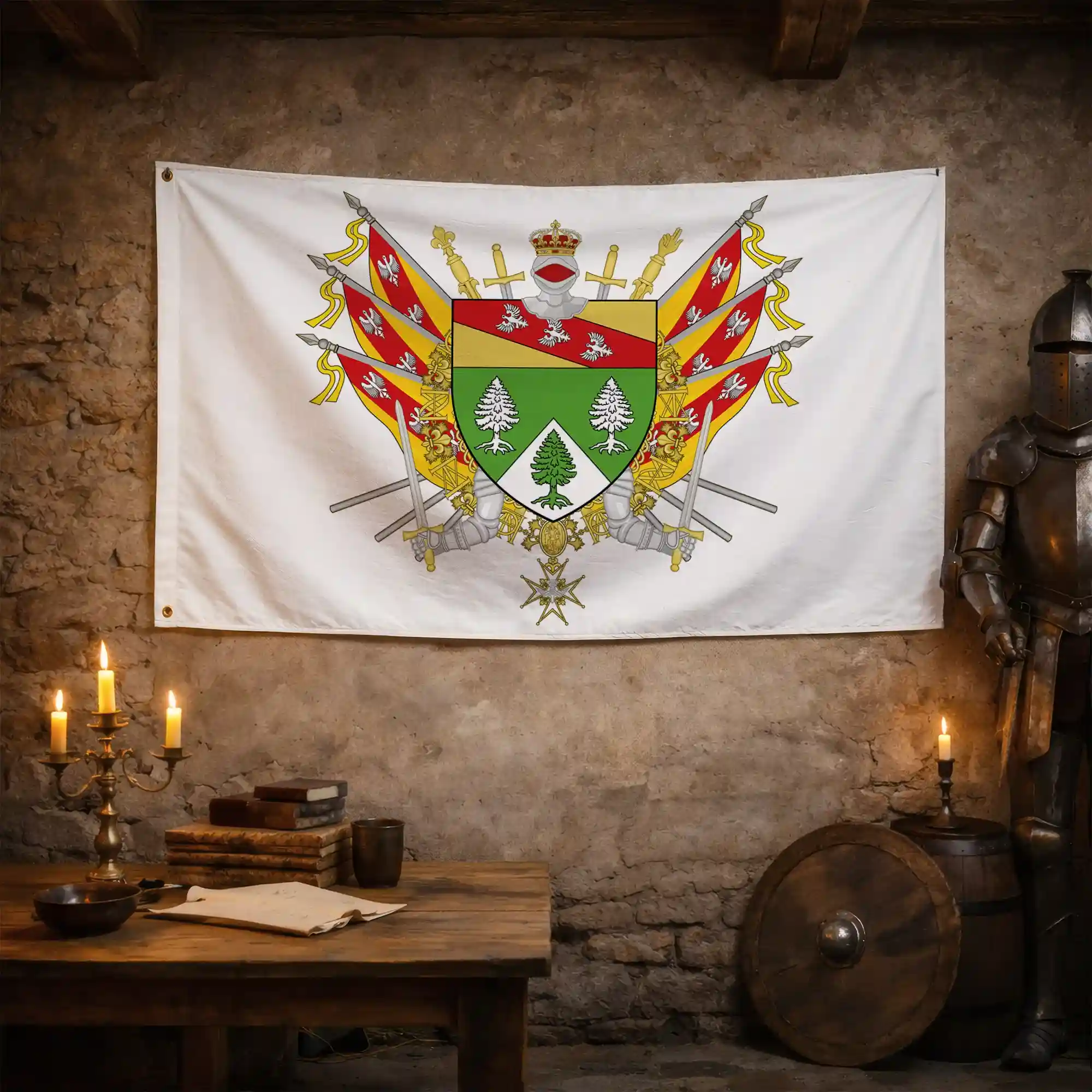 Drapeau - Blason des Vosges (88) - Image 3