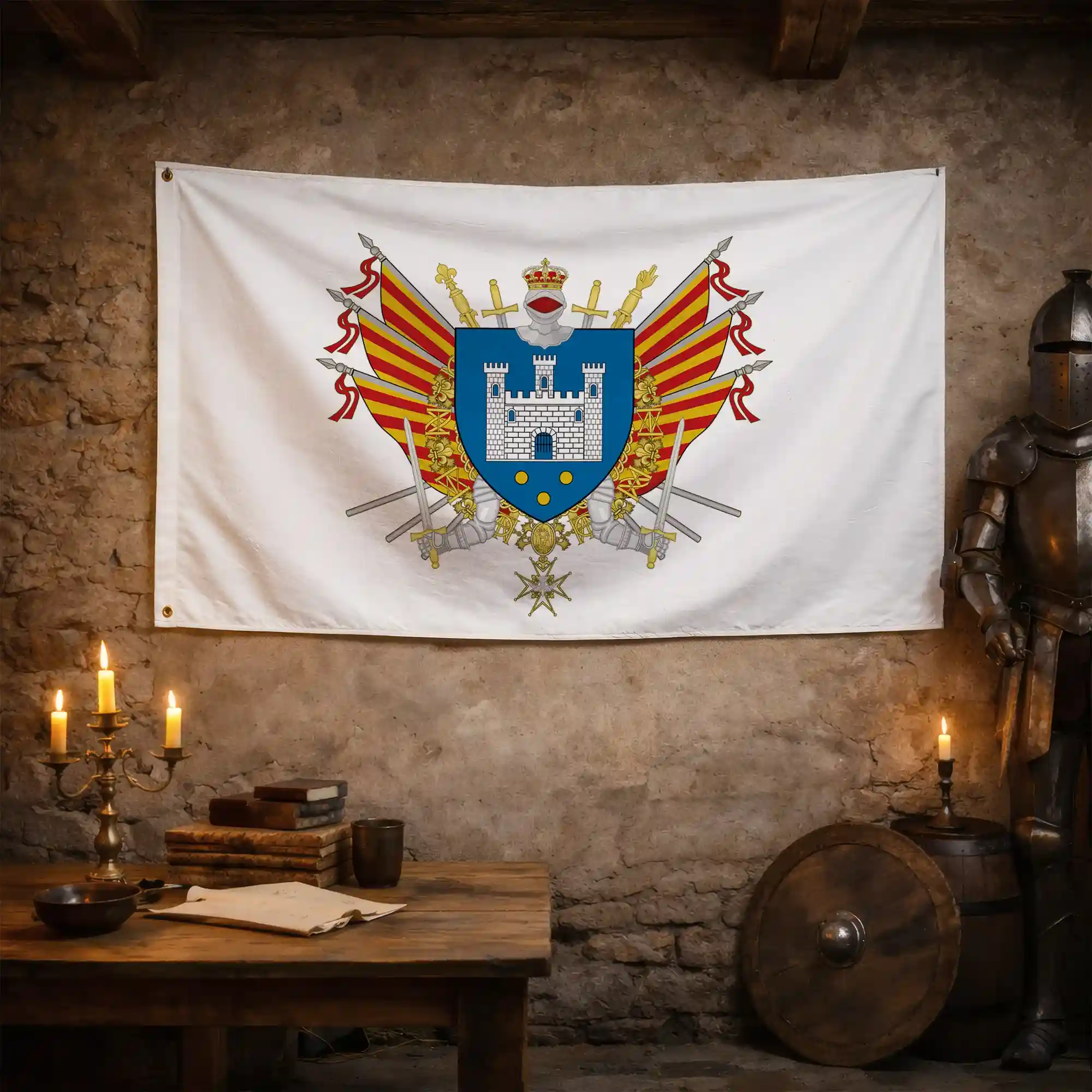 Drapeau - Blason d'Hyères - Image 3