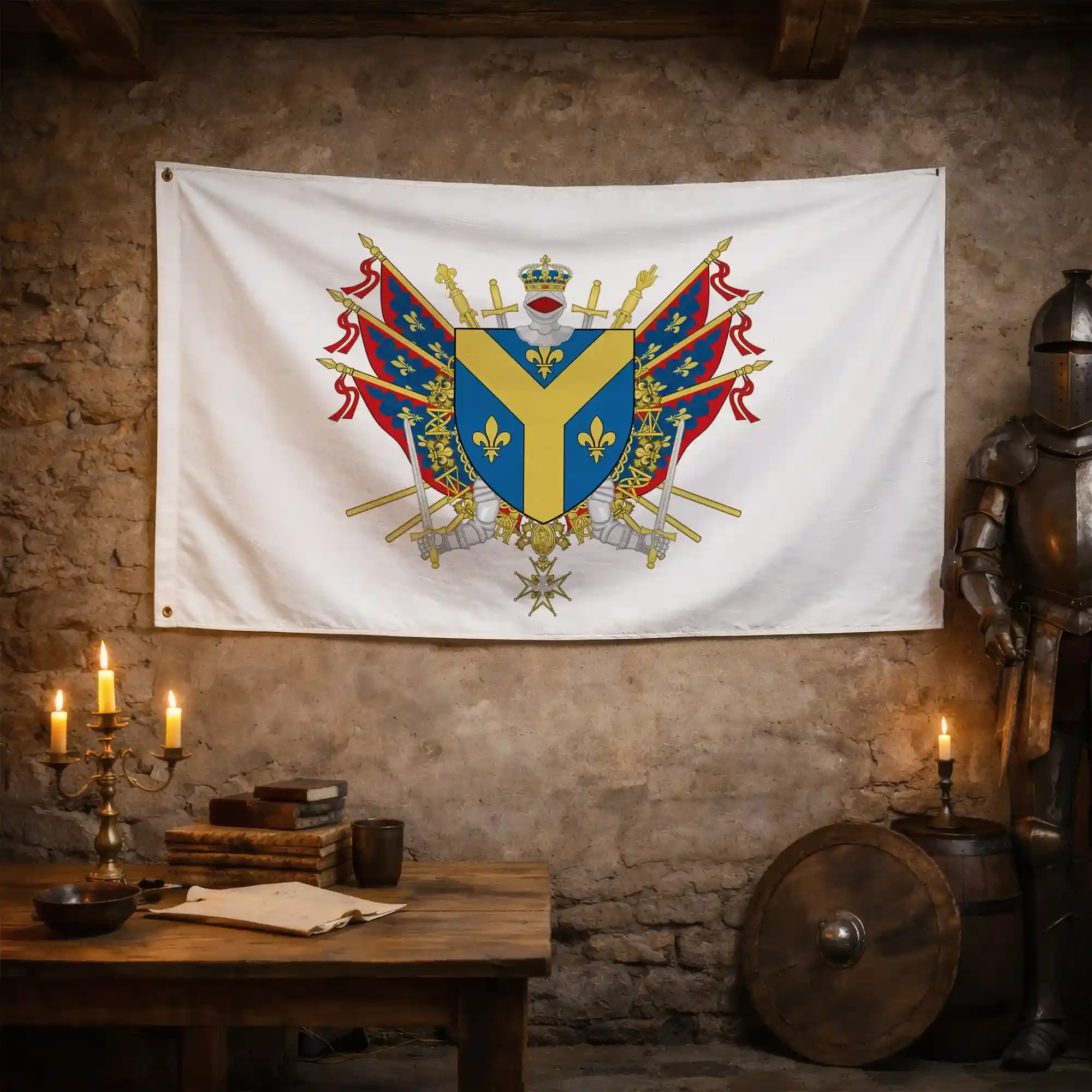 Drapeau - Blason d'Issoudun - Image 4