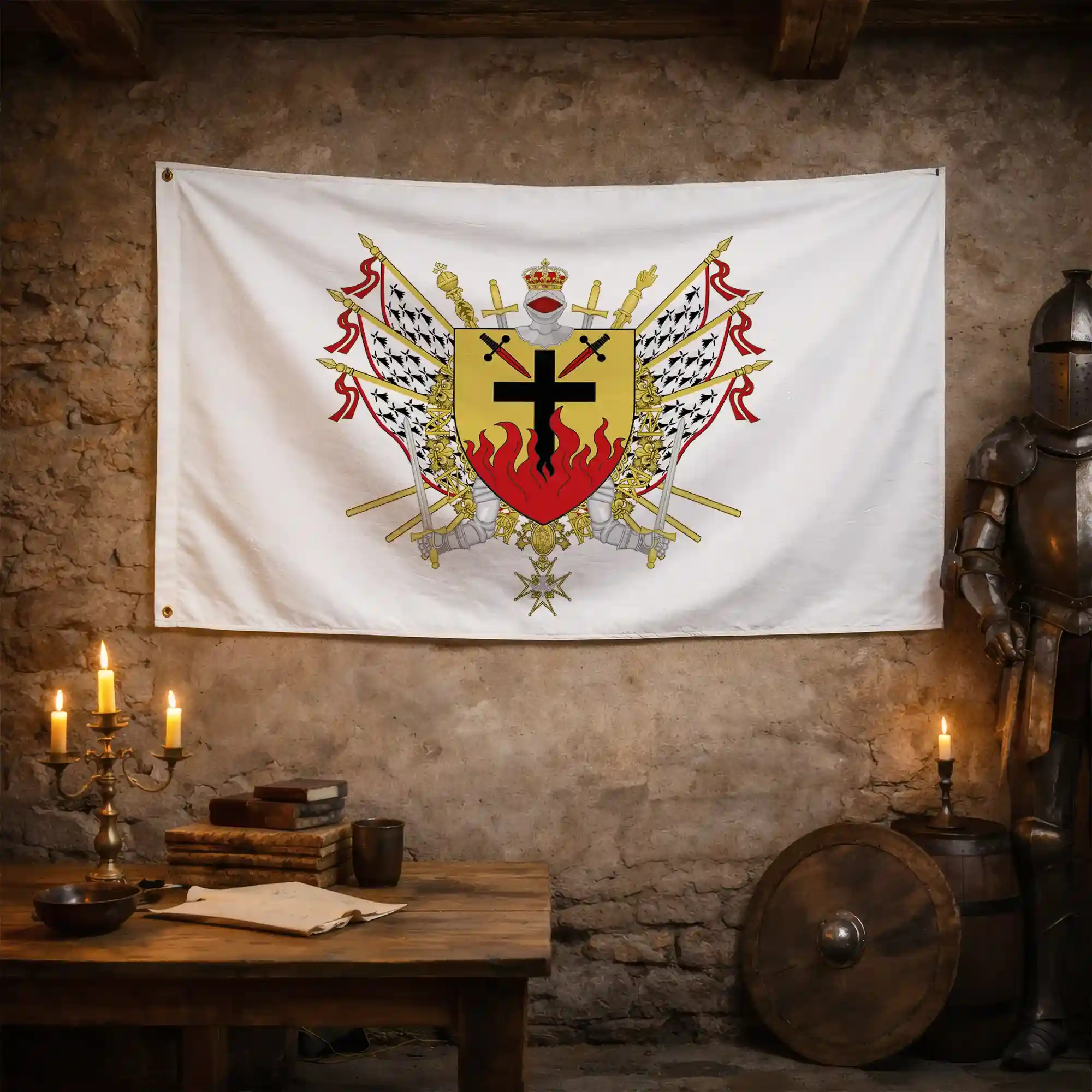Drapeau - Blason d'Oradour-sur-Glane - Image 3