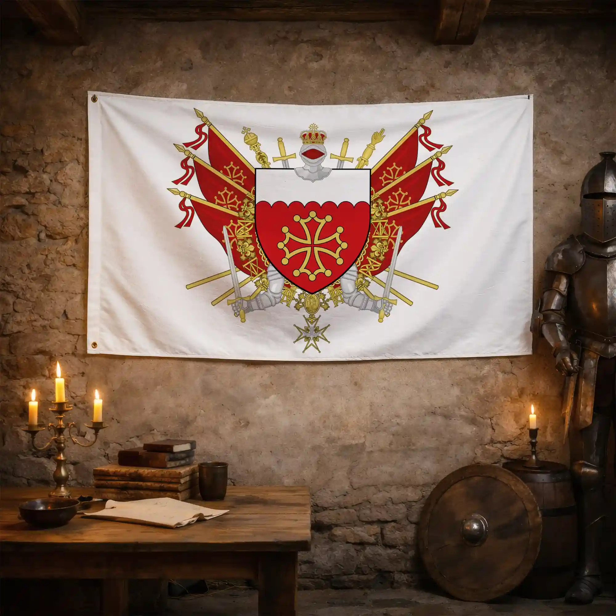Drapeau - Blason du Gard (30) - Image 3