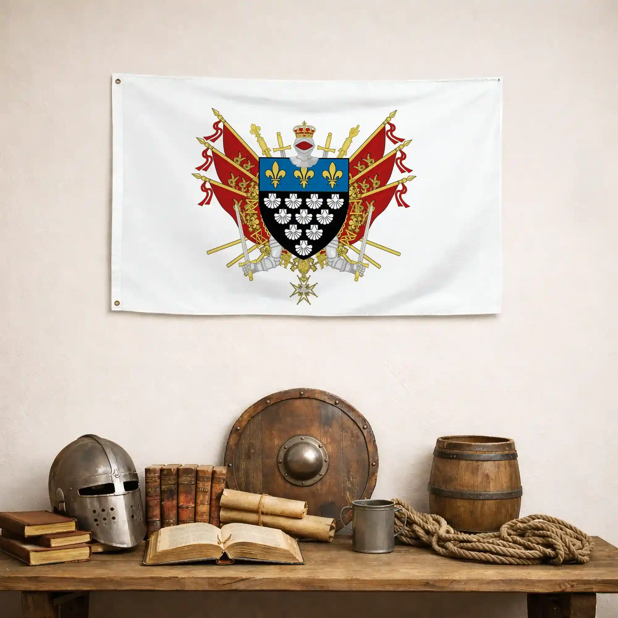 Drapeau - Blason du Mont Saint-Michel - Image 4