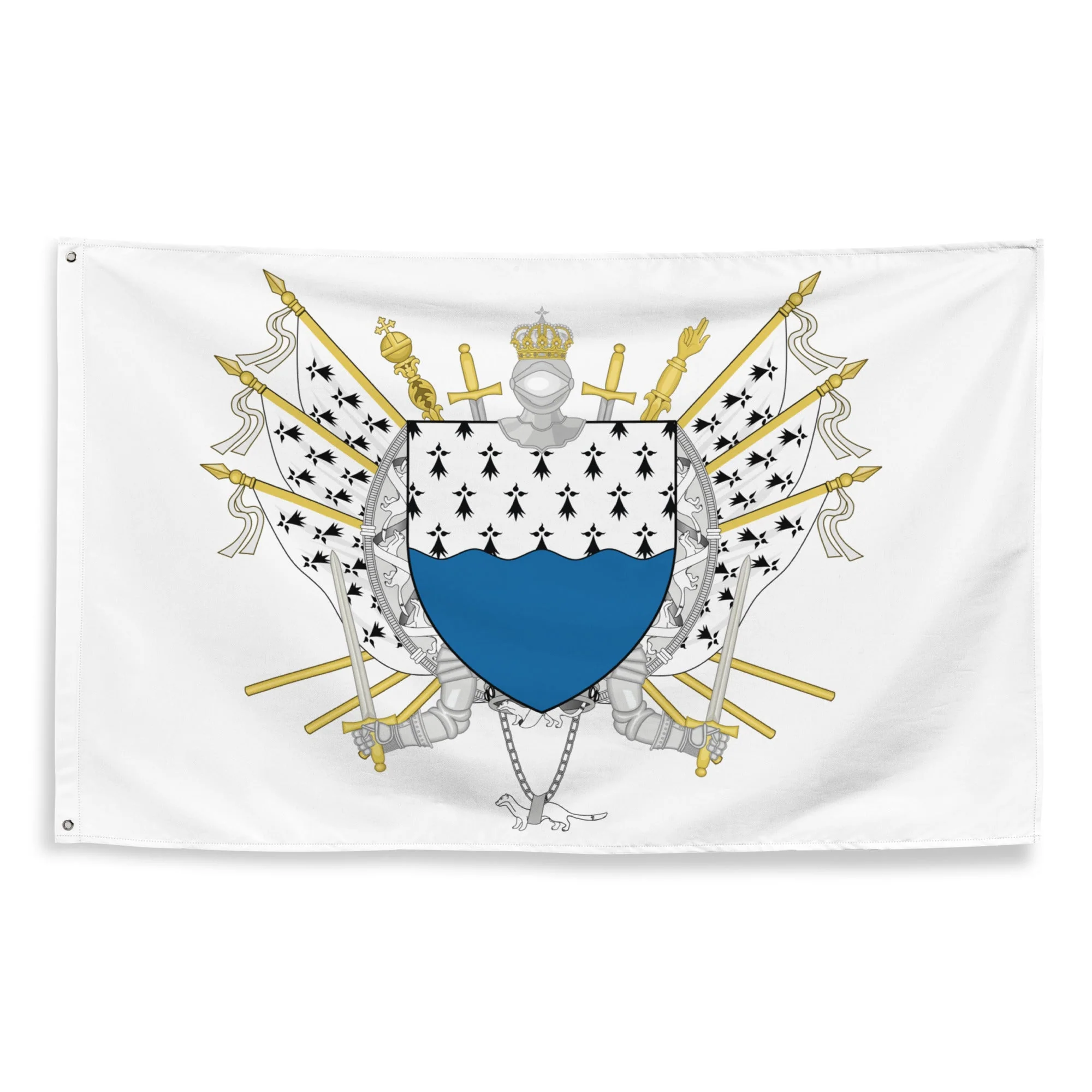 Drapeau - Blason du Morbihan (56)