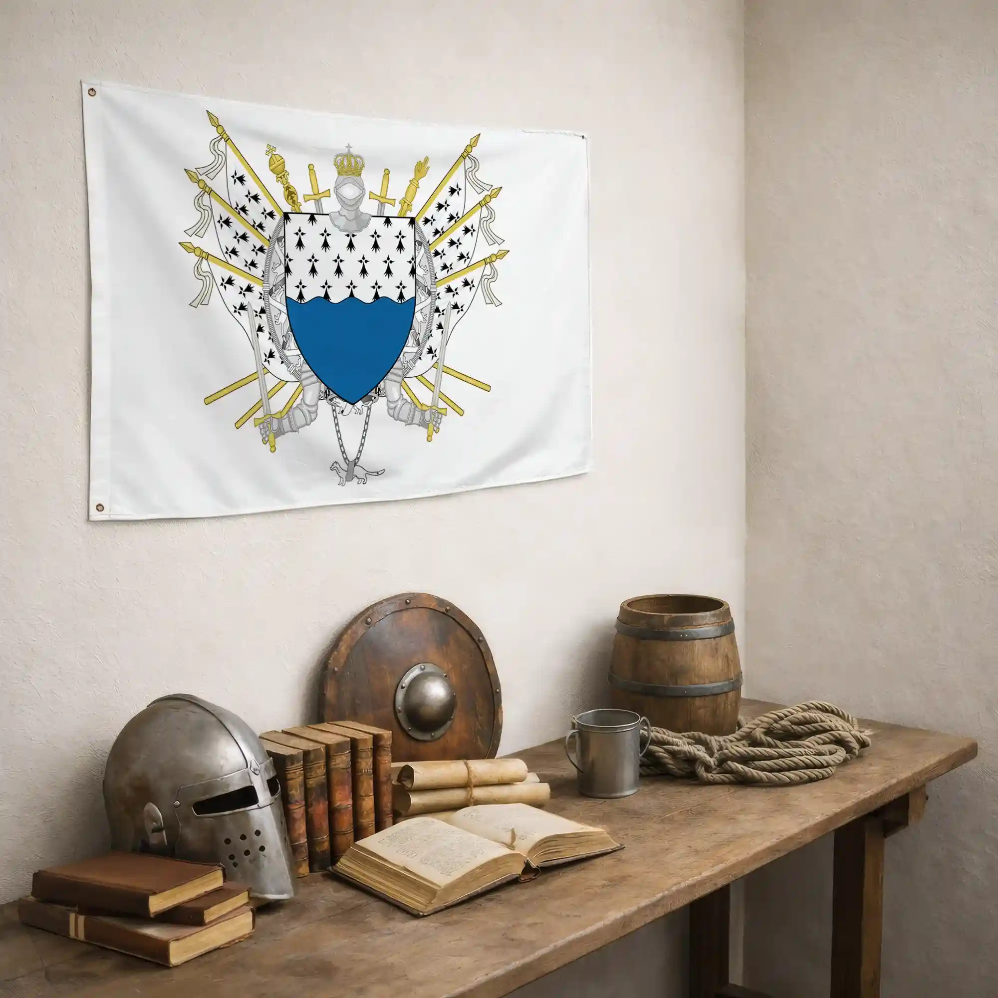 Drapeau - Blason du Morbihan (56) - Image 6