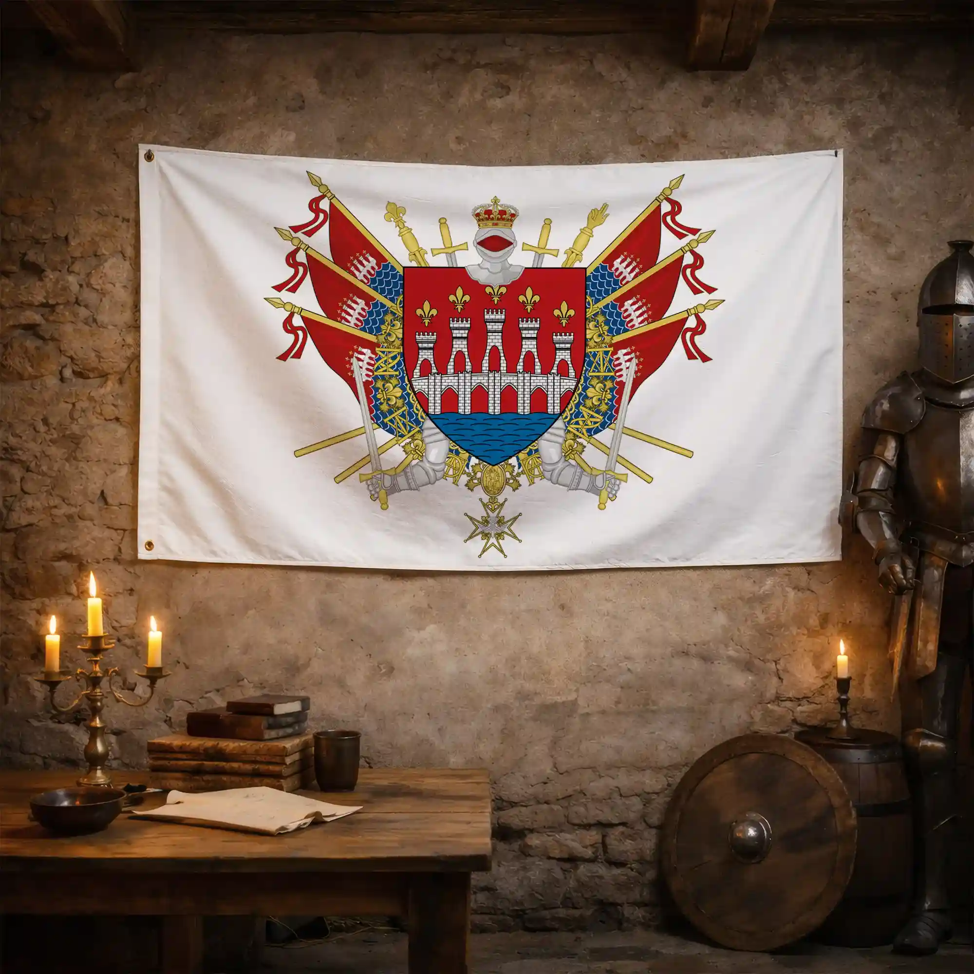 Drapeau - Blason du Quercy - Image 3
